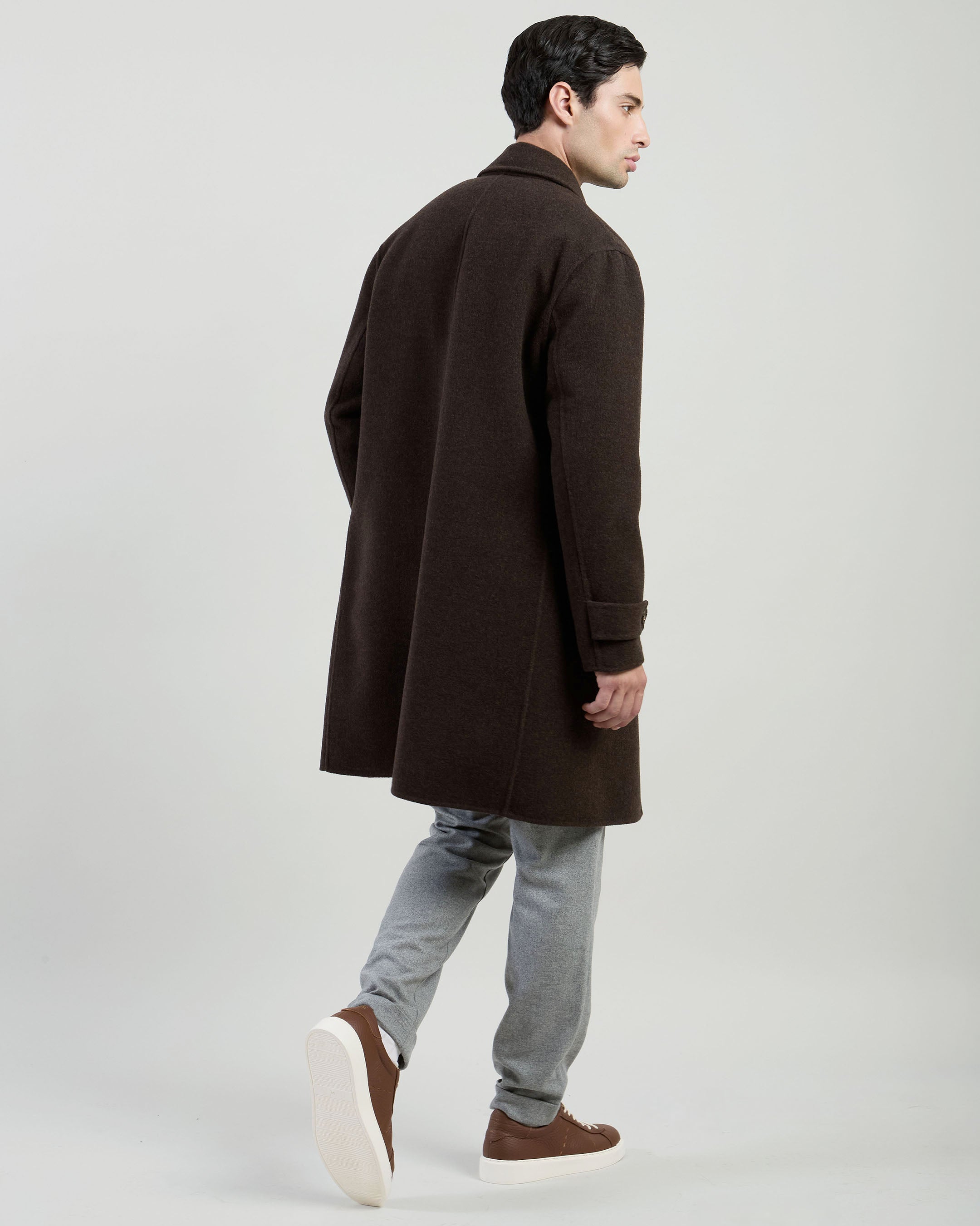 CAPPOTTO MONOPETTO REVERSIBILE LANA