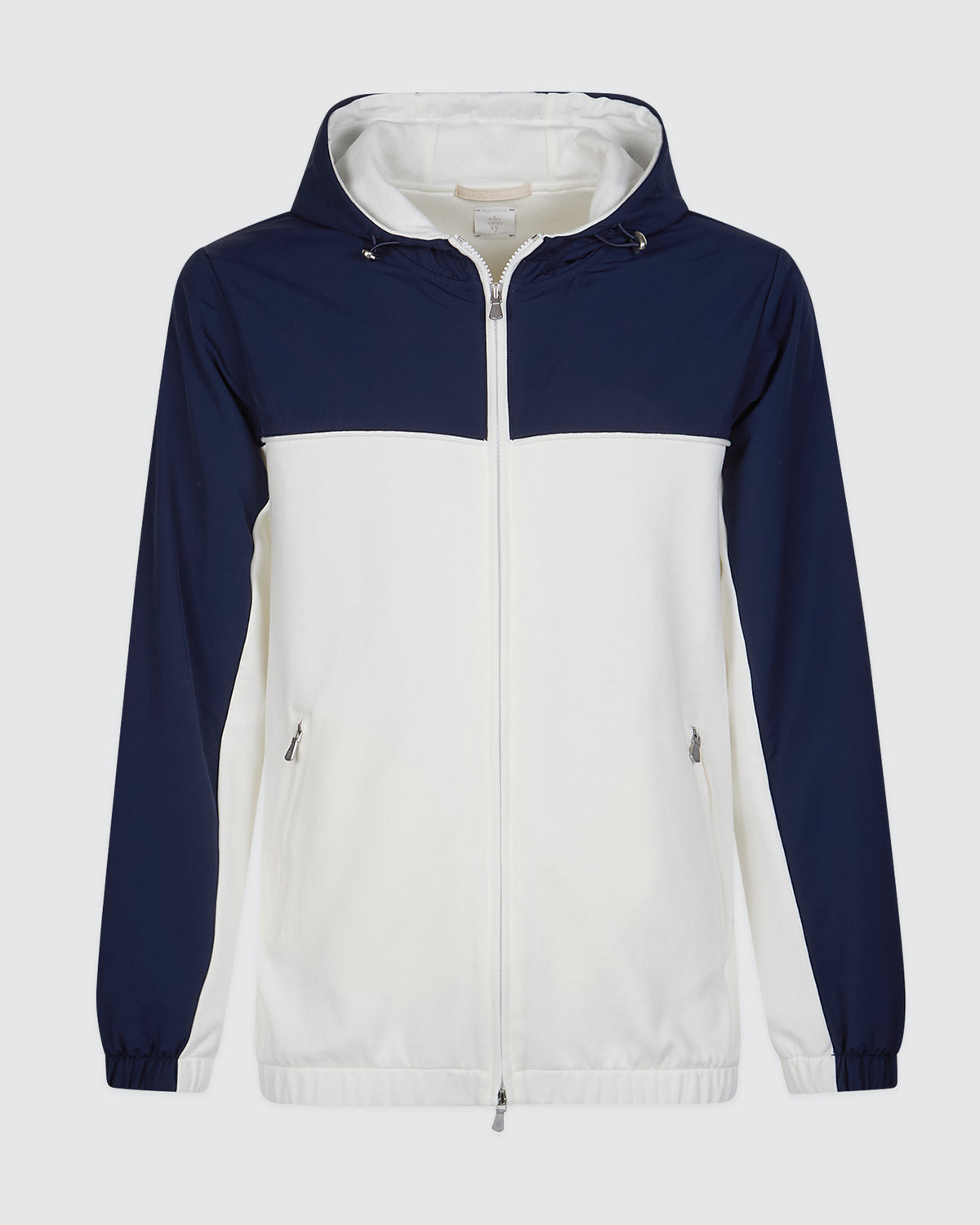 FELPA FULL ZIP BIMATERICA/ GIZA COTTON E NYLON