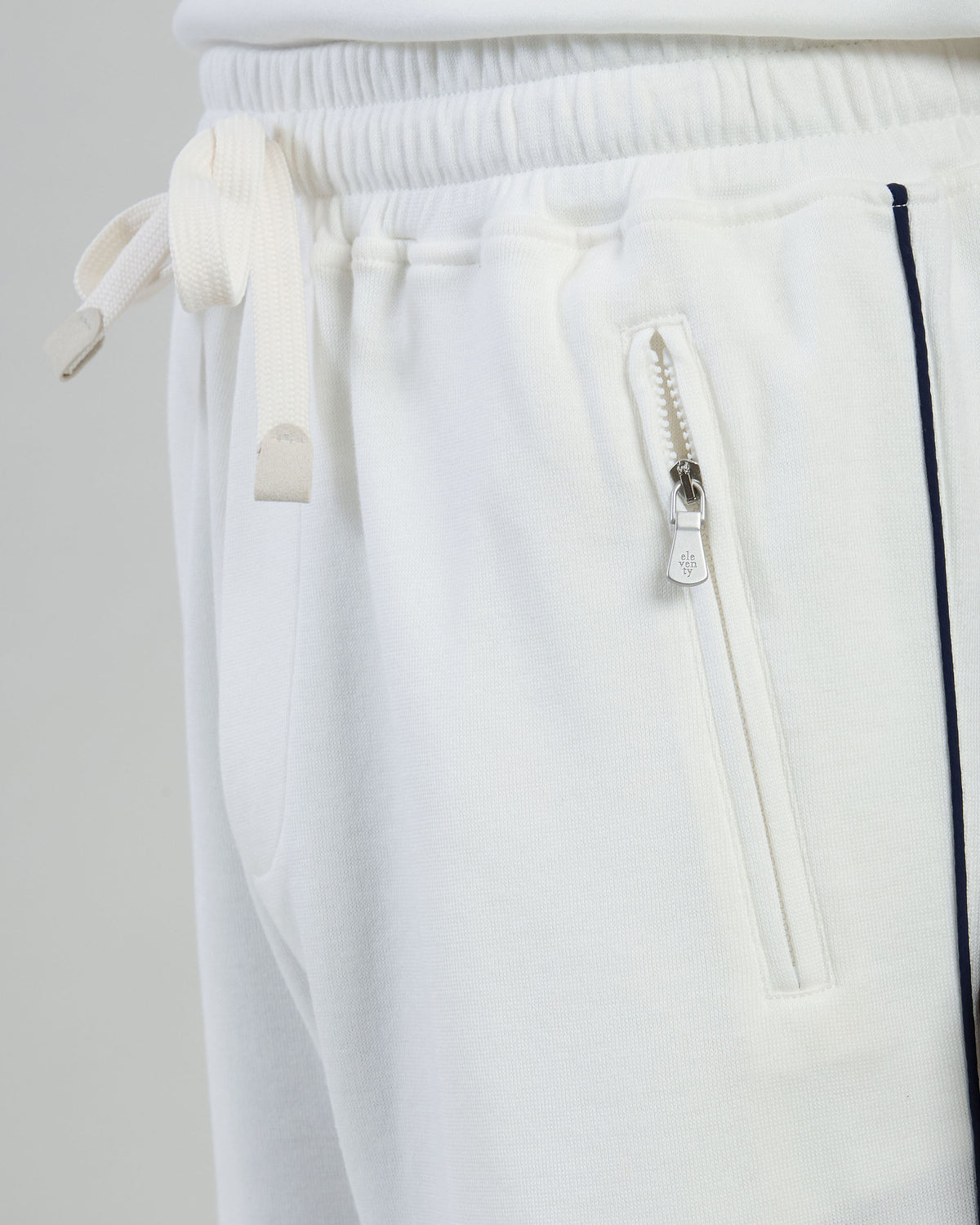 GIZA COTTON AND NYLON TROUSERS