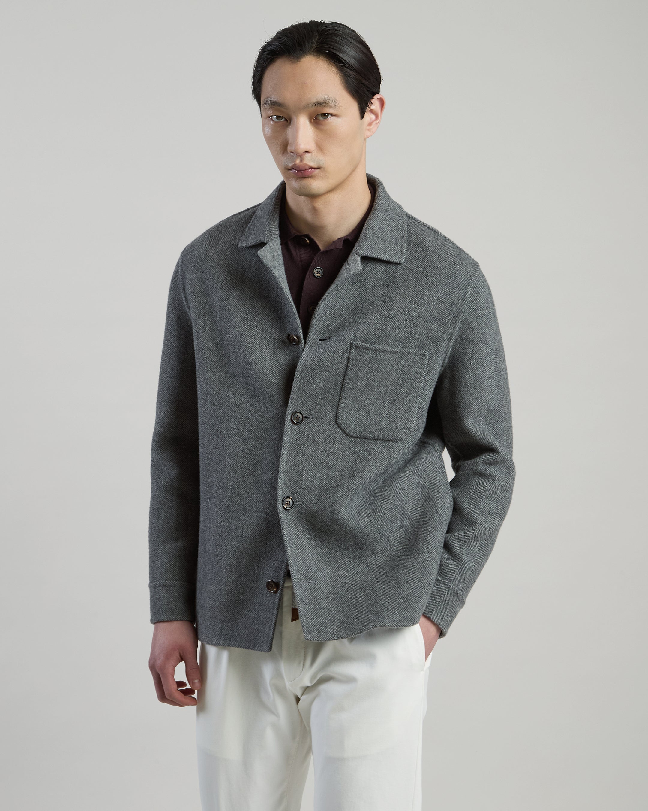 GIUBBINO LANA CASHMERE SPINA