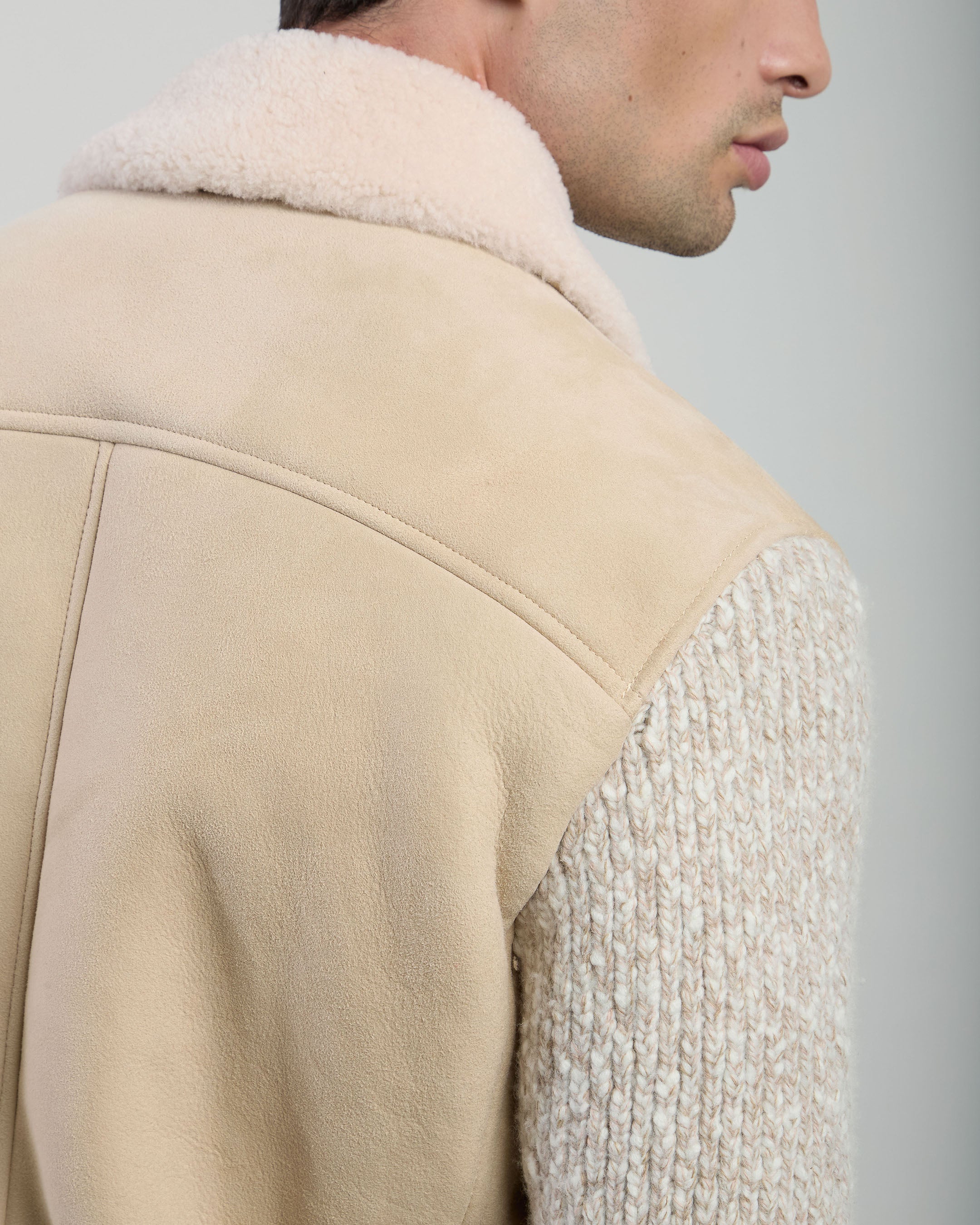 GIUBBINO SHEARLING E MAGLIA