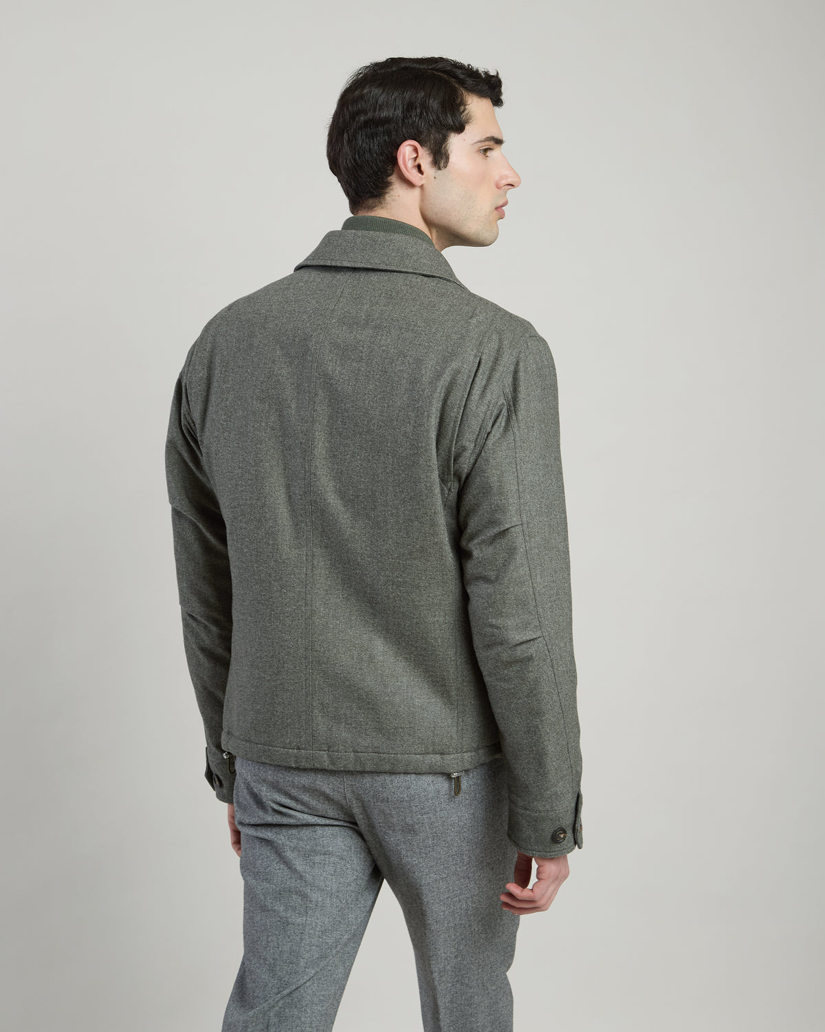 GIACCA CON PETTORINA LANA COTONE CASHMERE