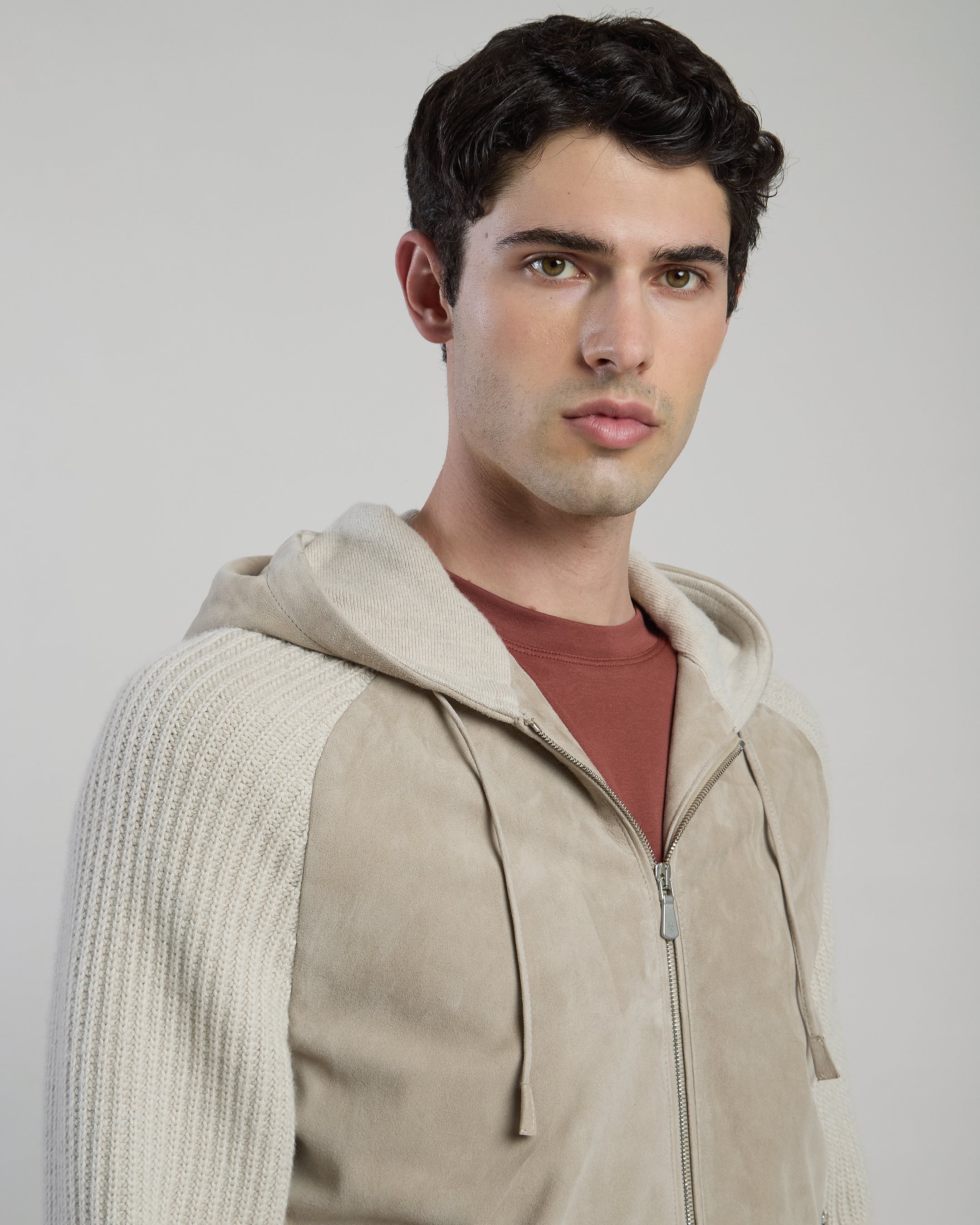 GIUBBINO SUEDE E MAGLIA