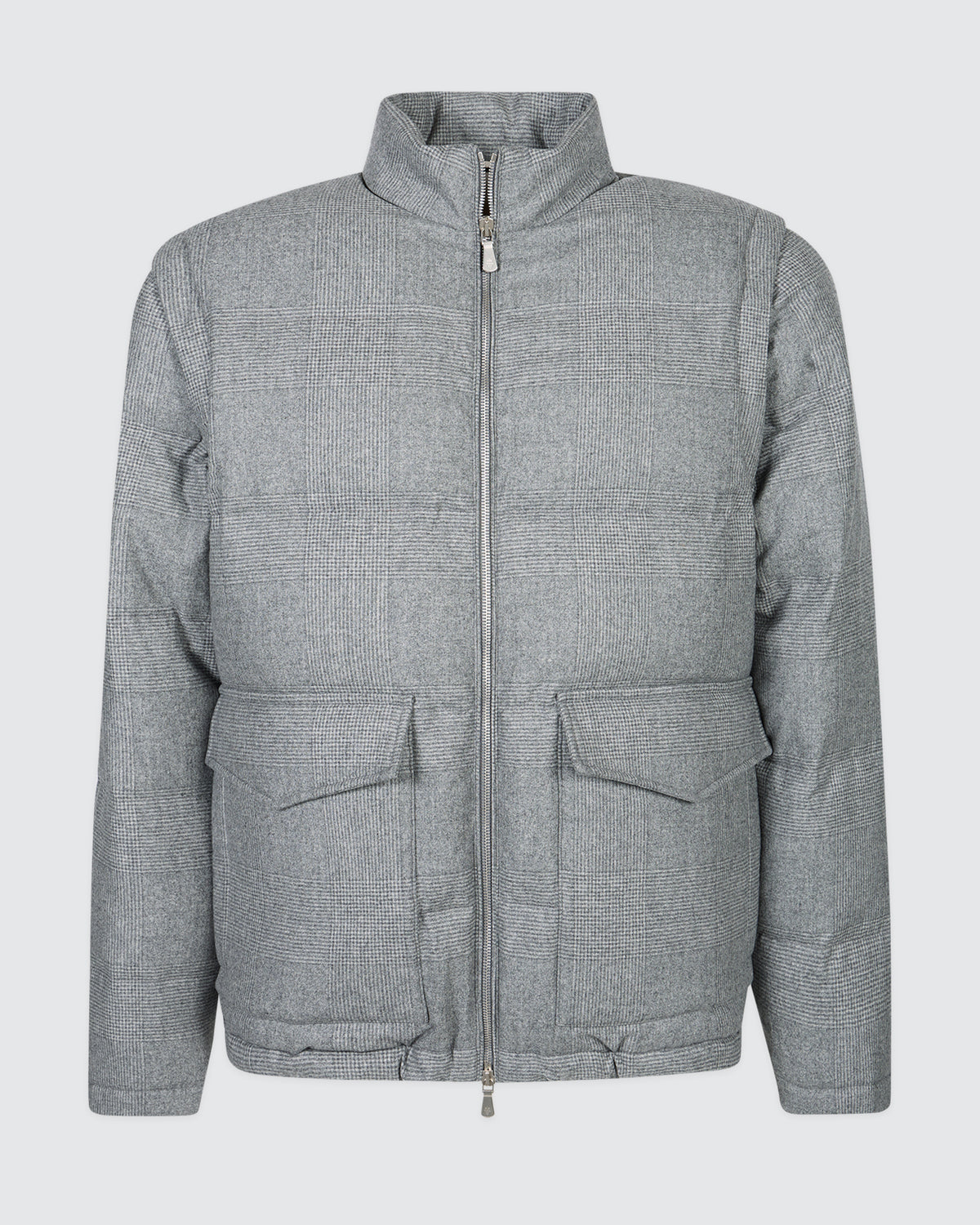 PIUMINO IN TESSUTO LANA SETA CASHMERE