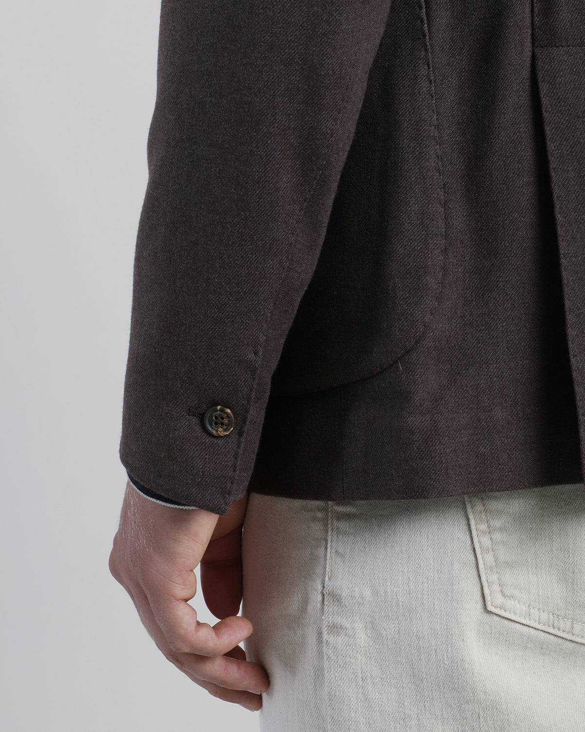 SINGLE-BREASTED SILK CASHMERE JACKET