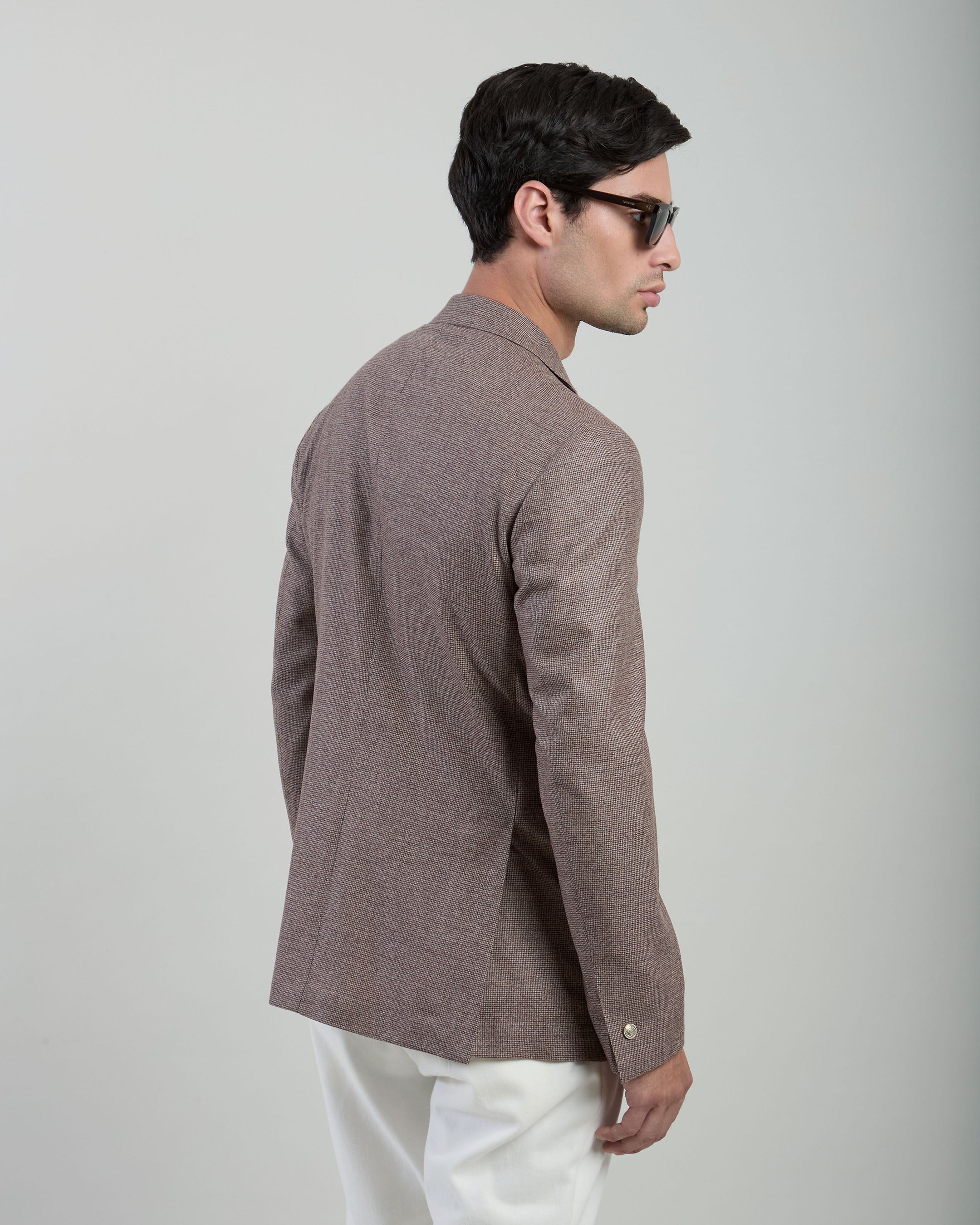 GIACCA MONOPETTO LANA SETA CASHMERE