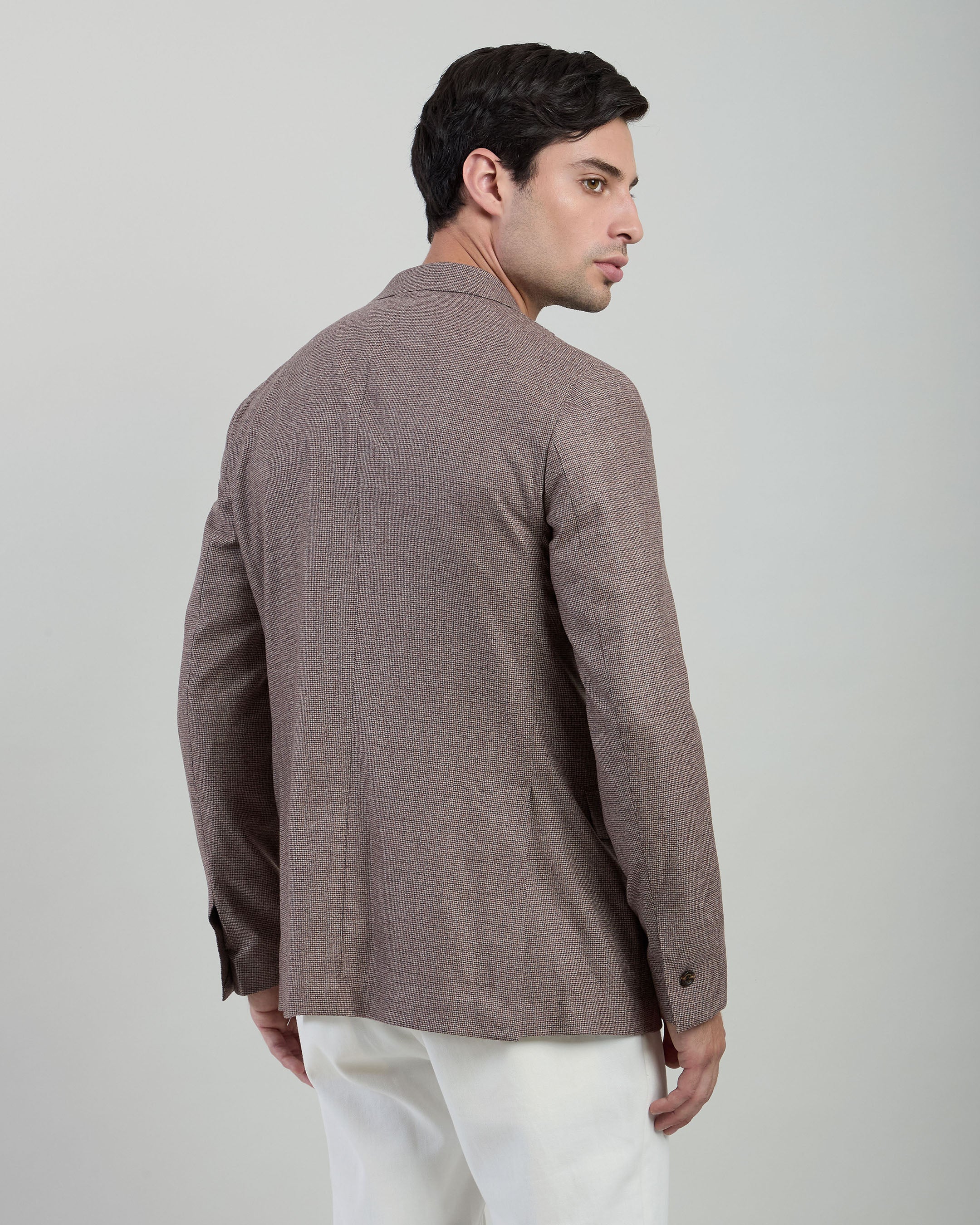 GIACCA MONOPETTO LANA SETA CASHMERE