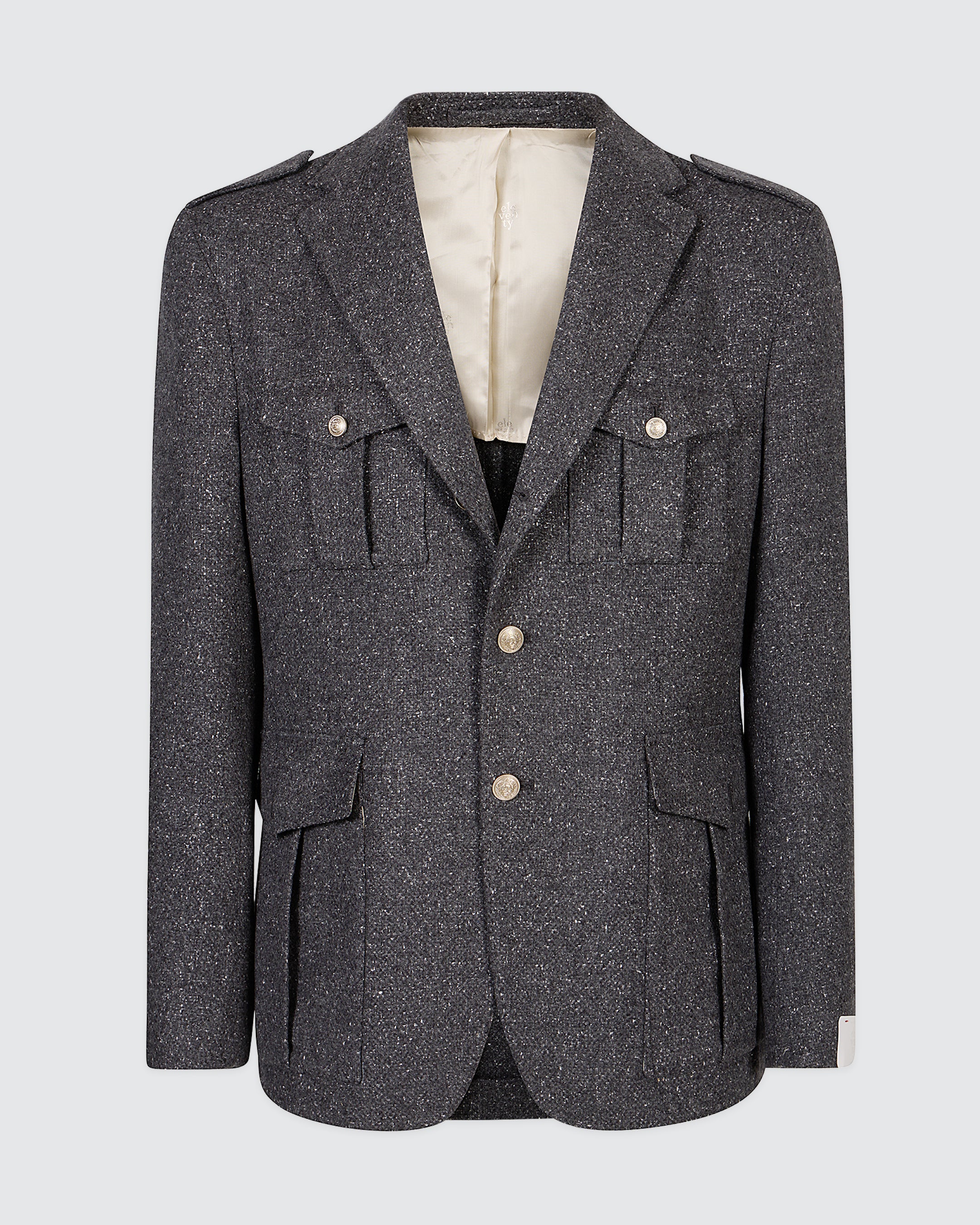 GIACCA MONOPETTO SETA CASHMERE BOTTONATO