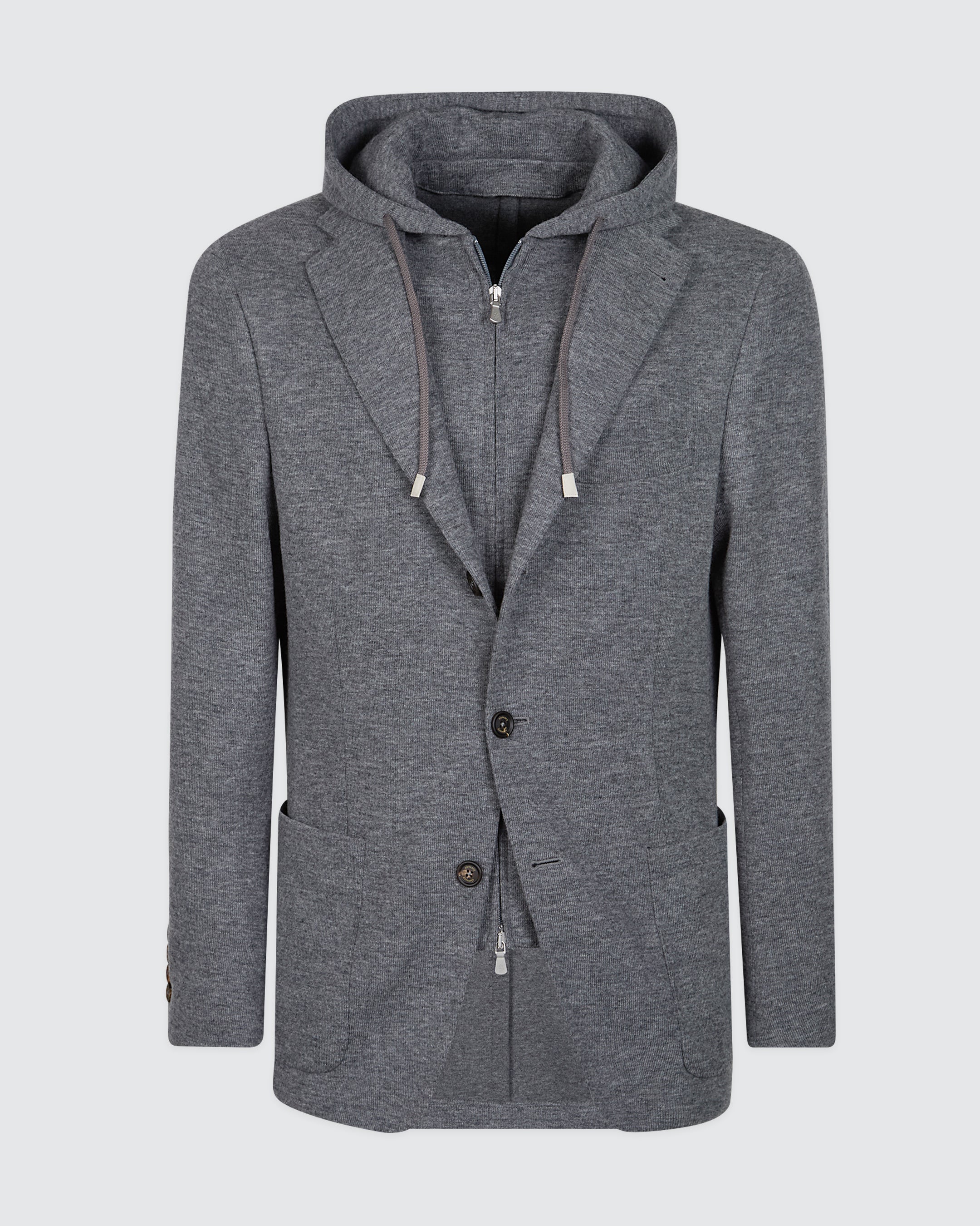GIACCA CON PETTORINA LANA COTONE CASHMERE