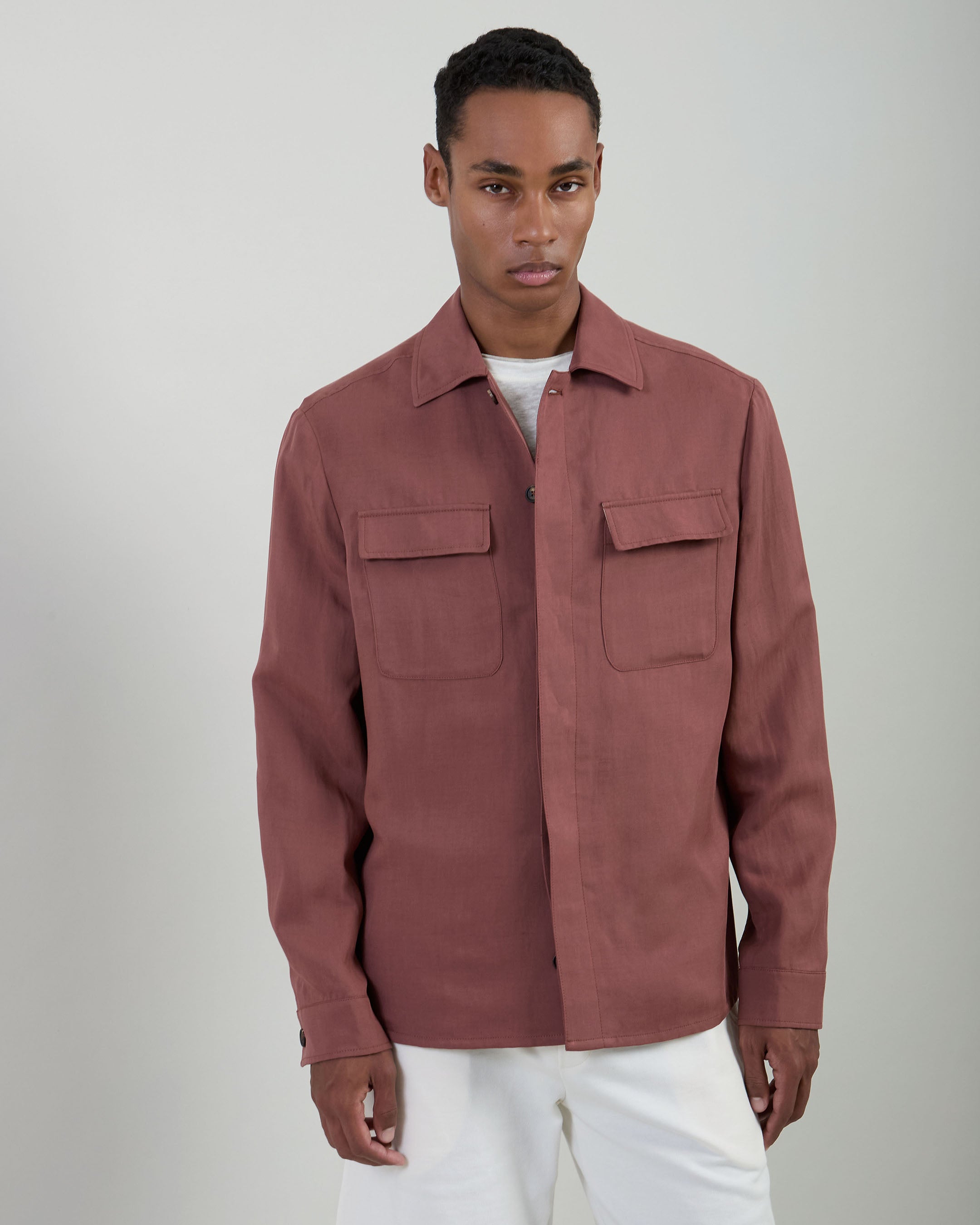 GIACCA-CAMICIA LYOCELL E LINO