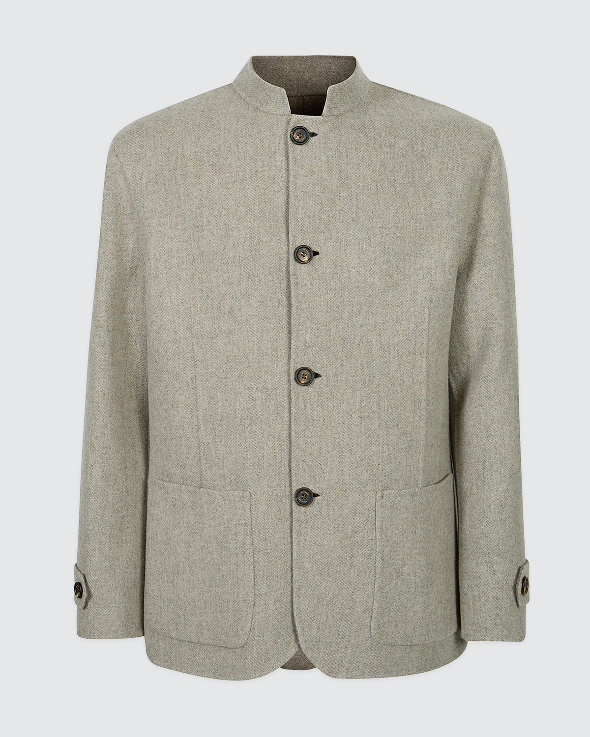 GIACCA REVERSIBILE LANA CASHMERE SPINA