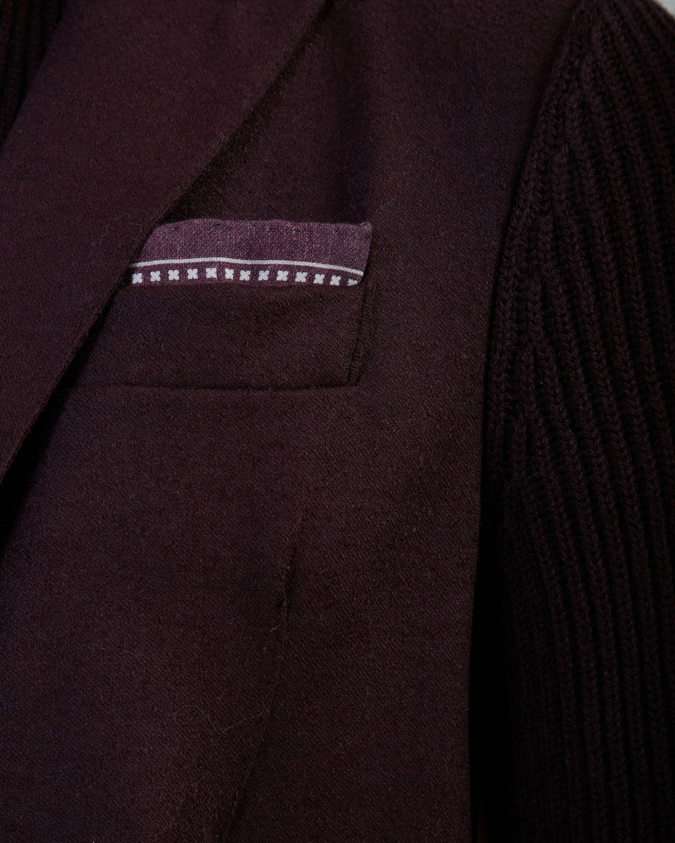 WOOL JACKET WITH BIB FRONT