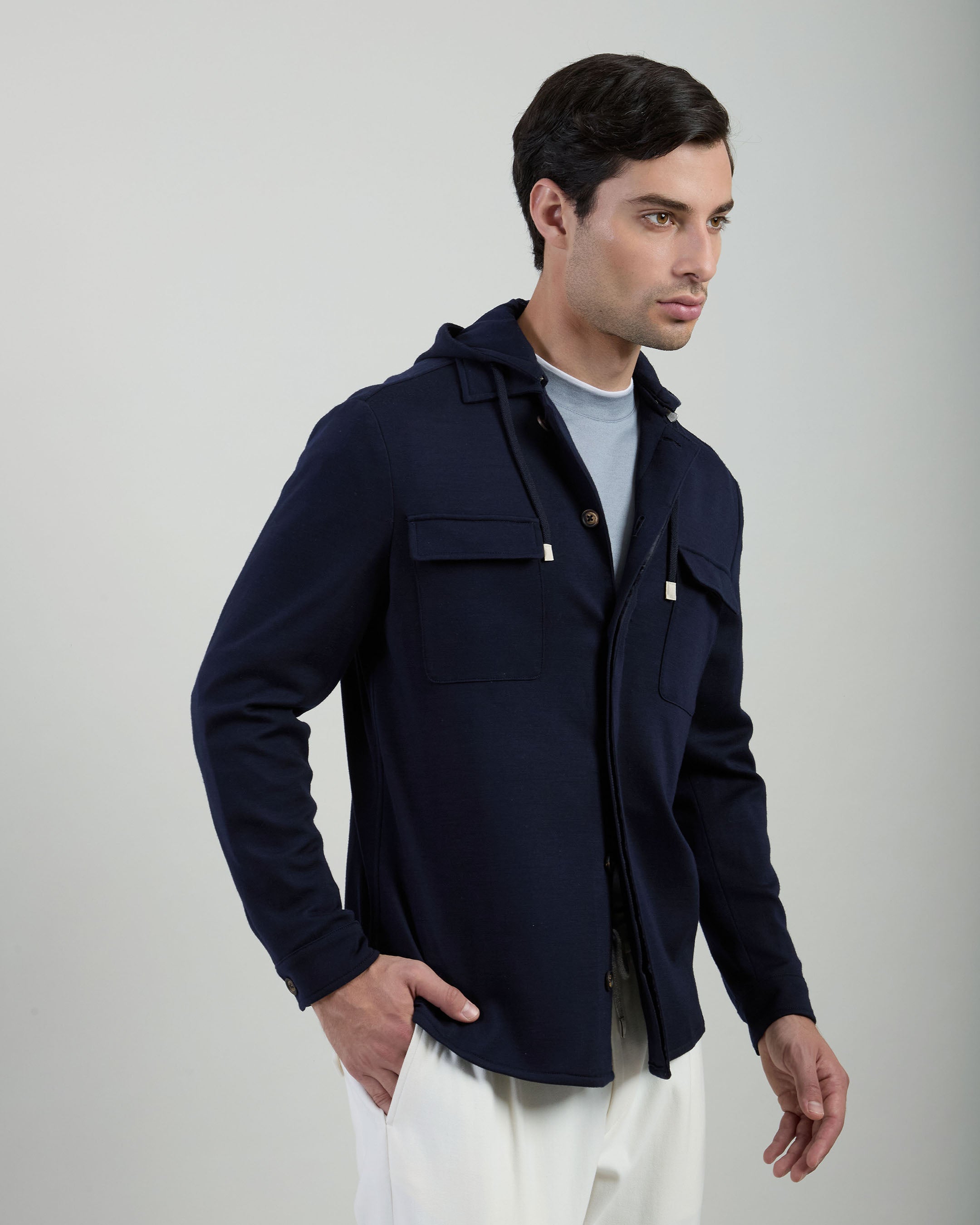 GIACCA-CAMICIA LANA INTERLOCK