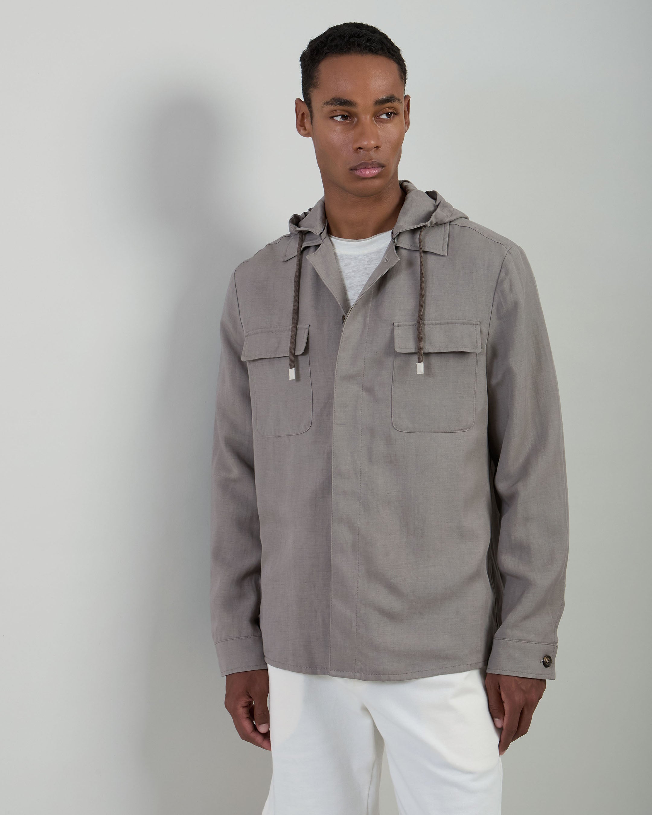 GIACCA-CAMICIA LYOCELL E LINO