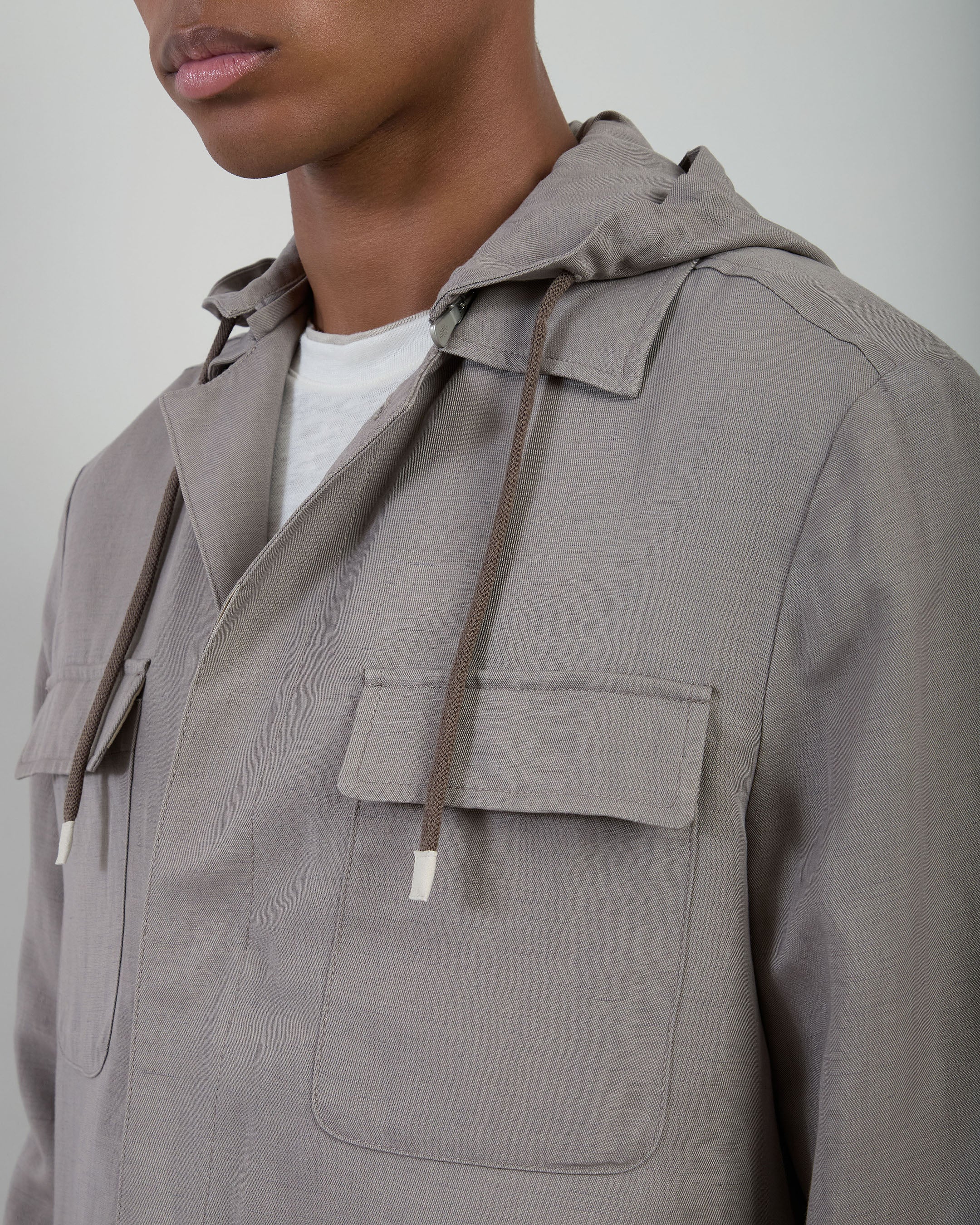 GIACCA-CAMICIA LYOCELL E LINO