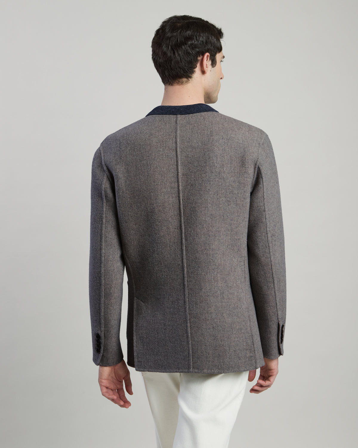 GIACCA MONOPETTO LANA CASHMERE SPINA