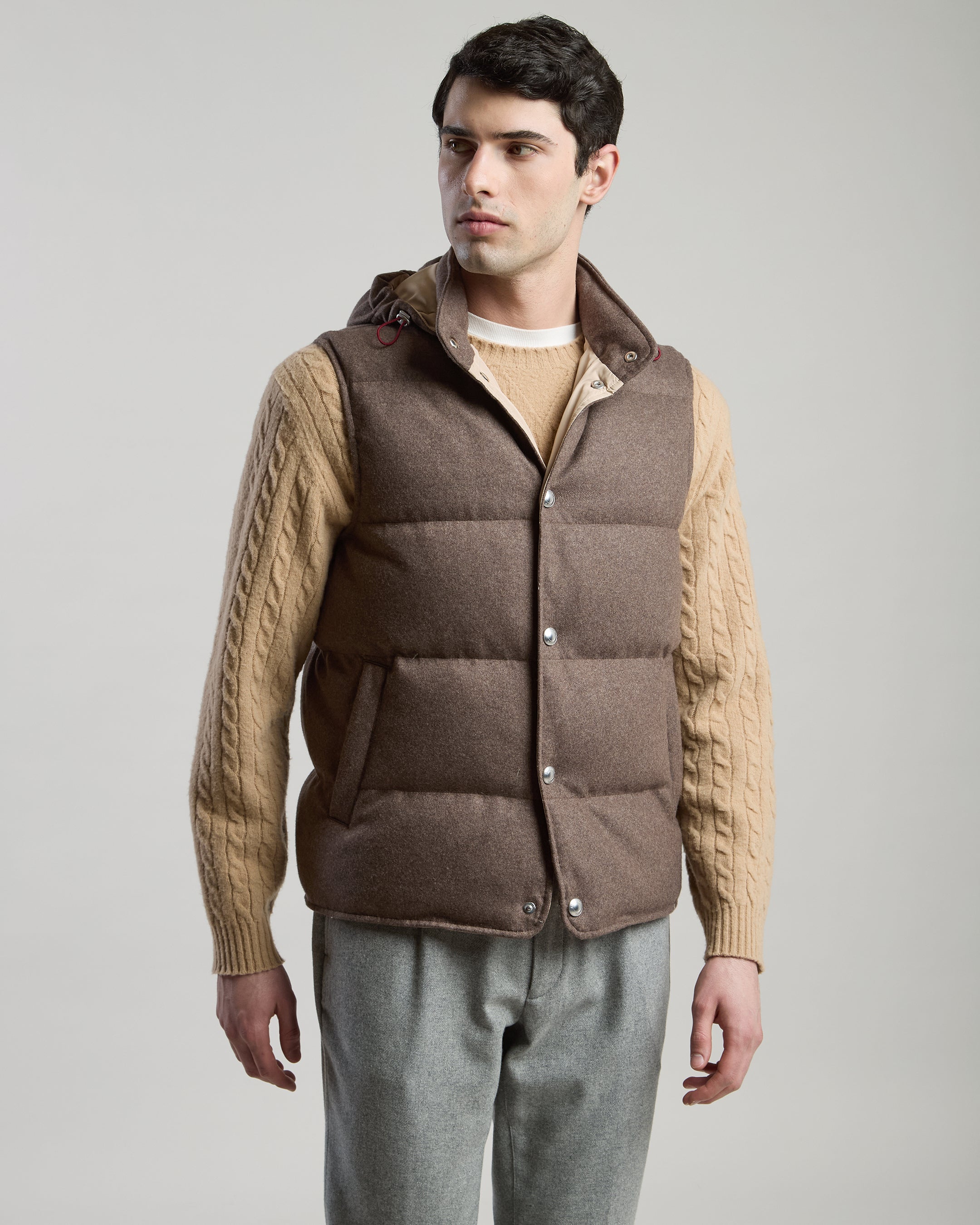 NYLON CASHMERE GILET