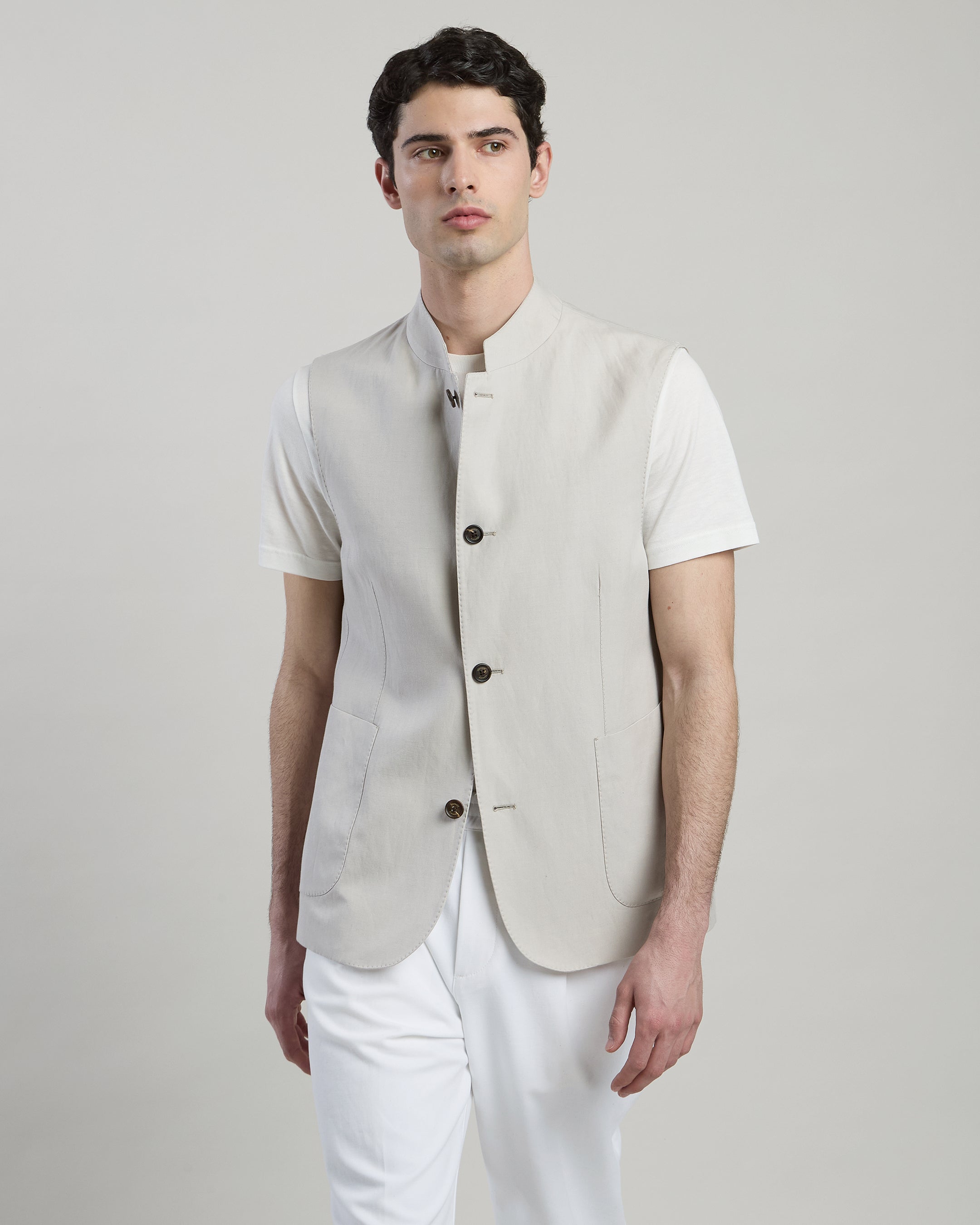 GILET LYOCELL E LINO