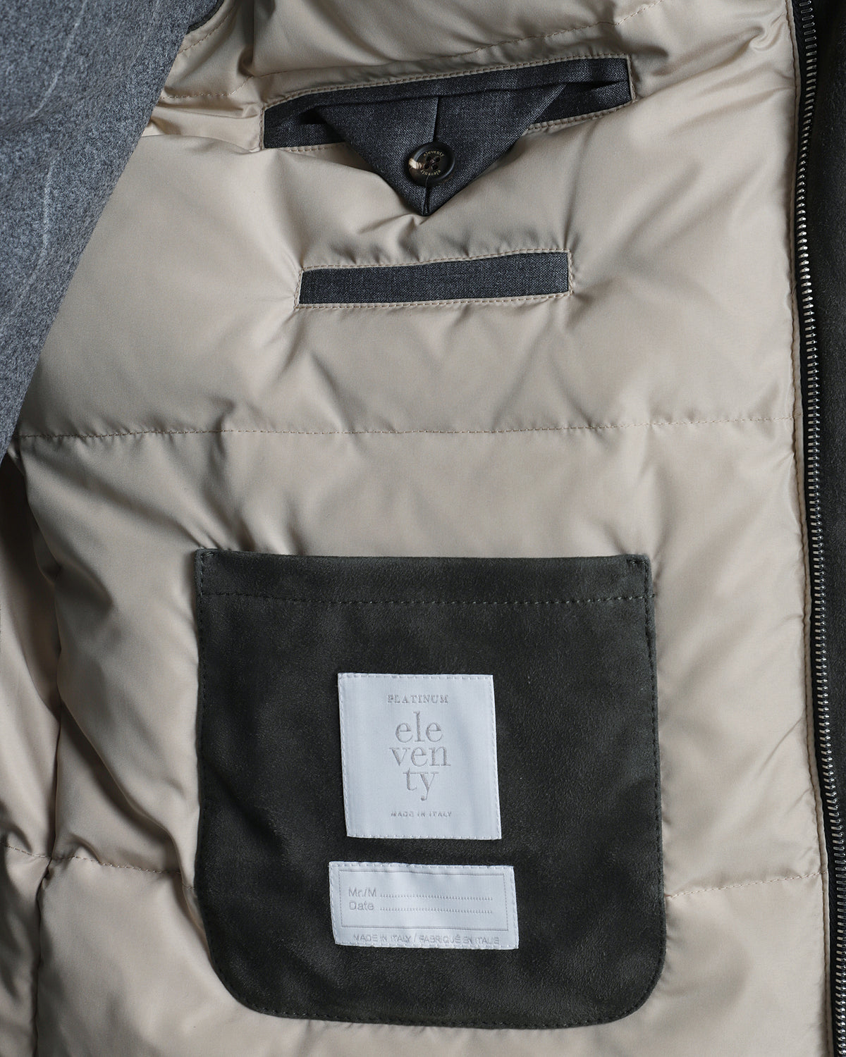 GILET SUEDE E MONTONE PELO RICCIO