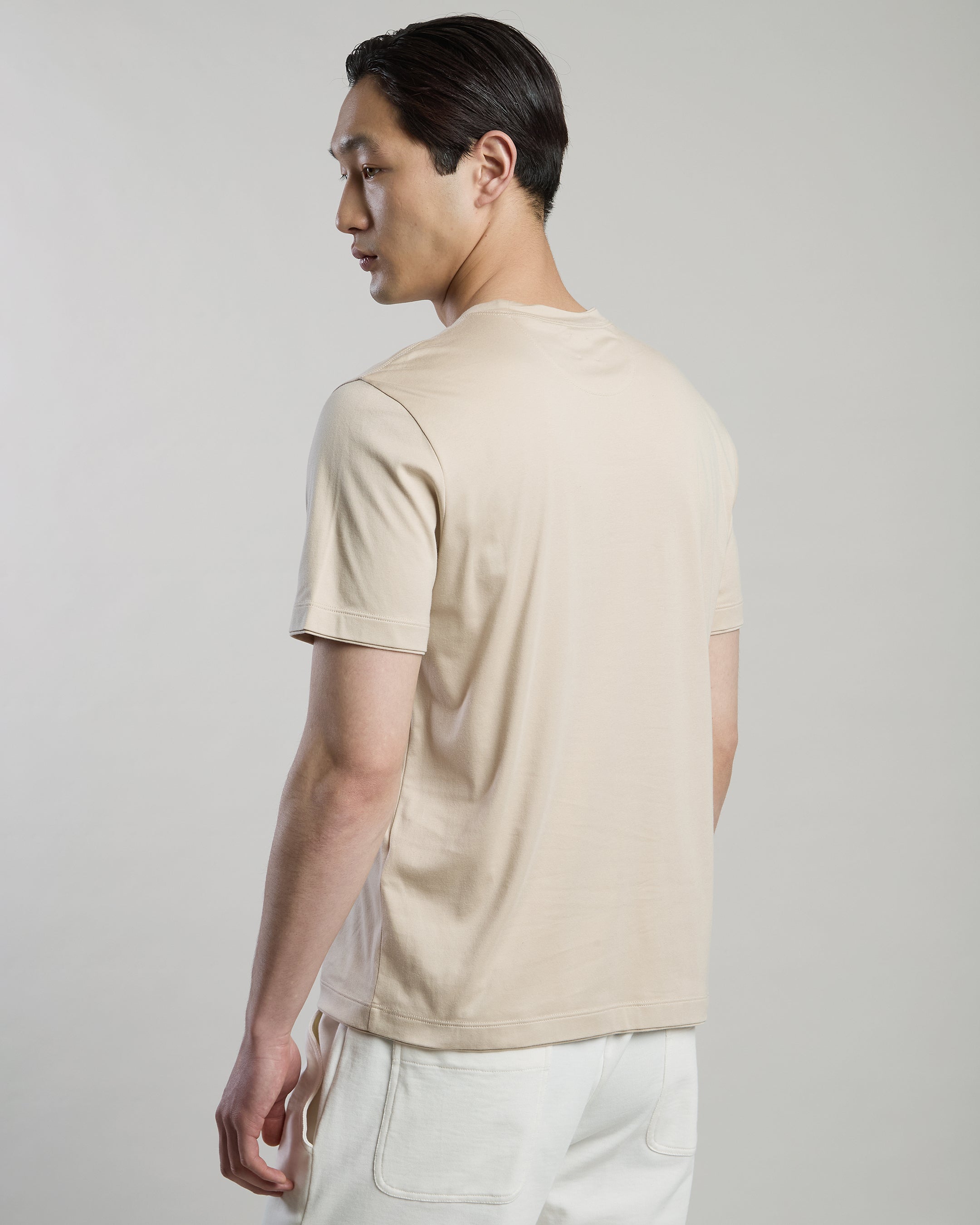 T-SHIRT GIROCOLLO MODAL COTONE