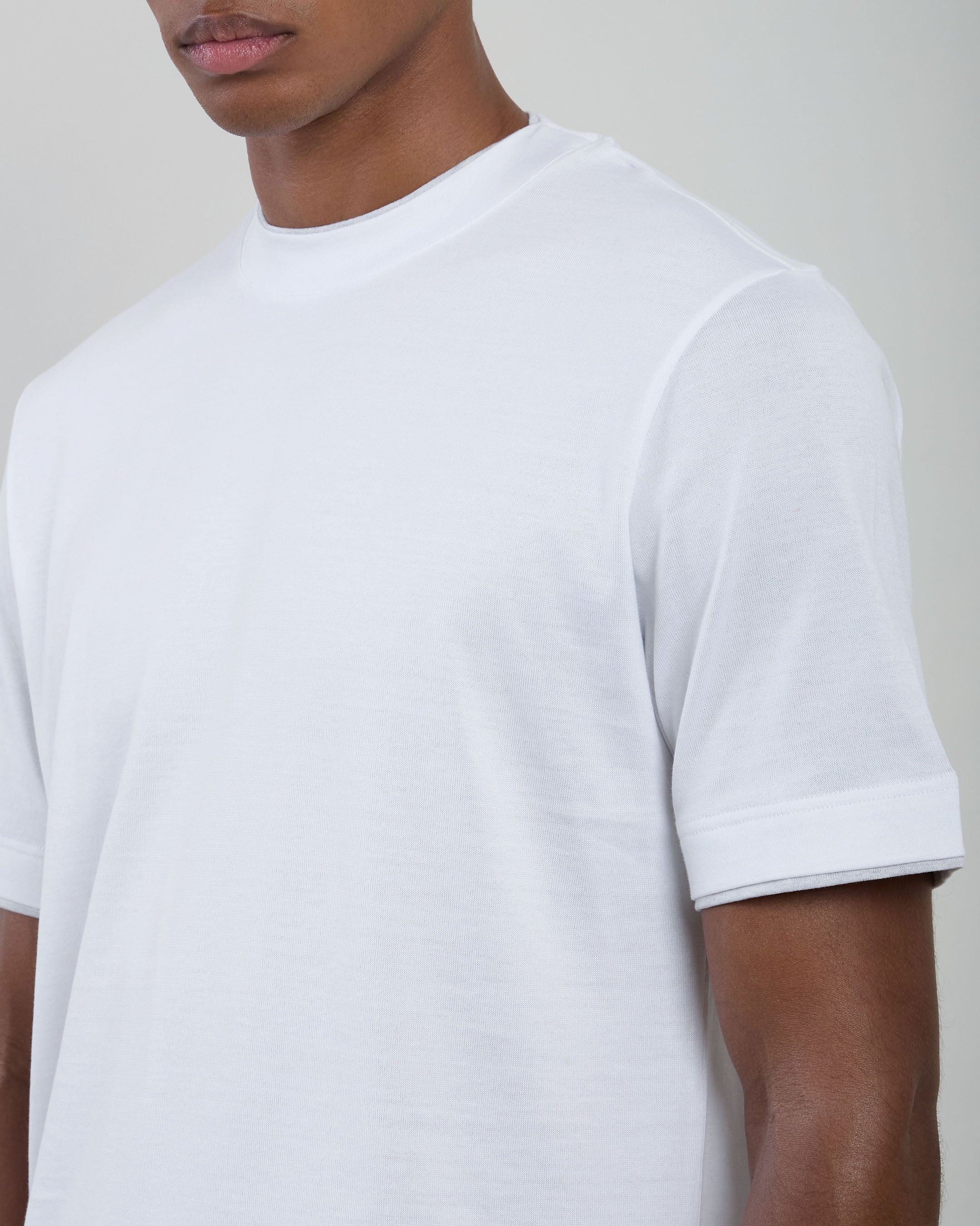 T-SHIRT GIROCOLLO COTONE JERSEY