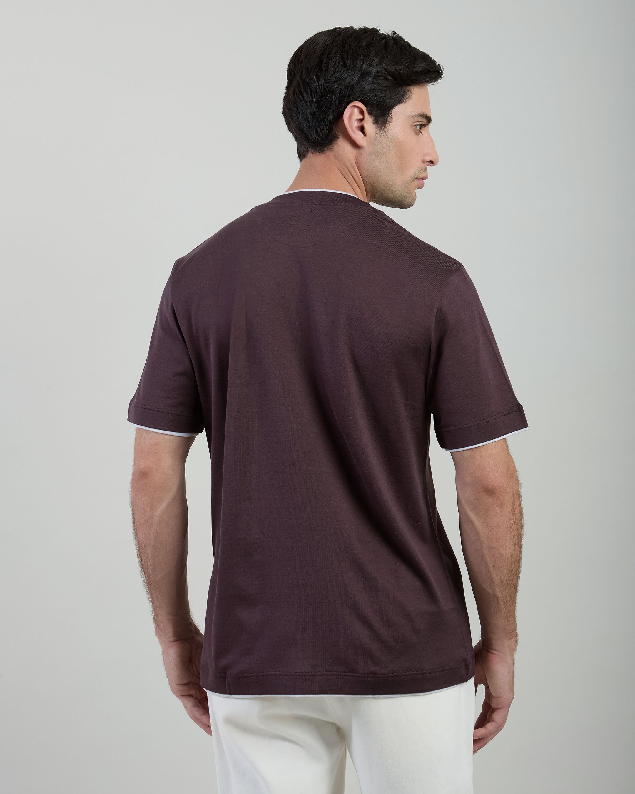 T-SHIRT GIROCOLLO COTONE JERSEY