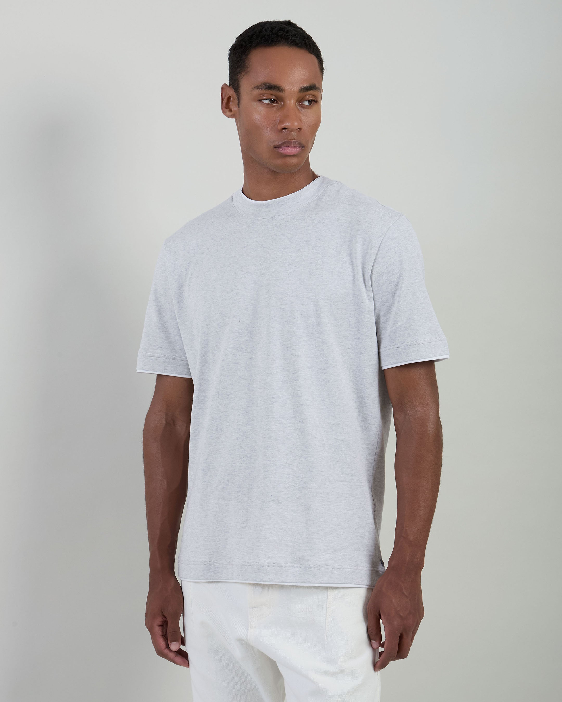 T-SHIRT GIROCOLLO COTONE JERSEY