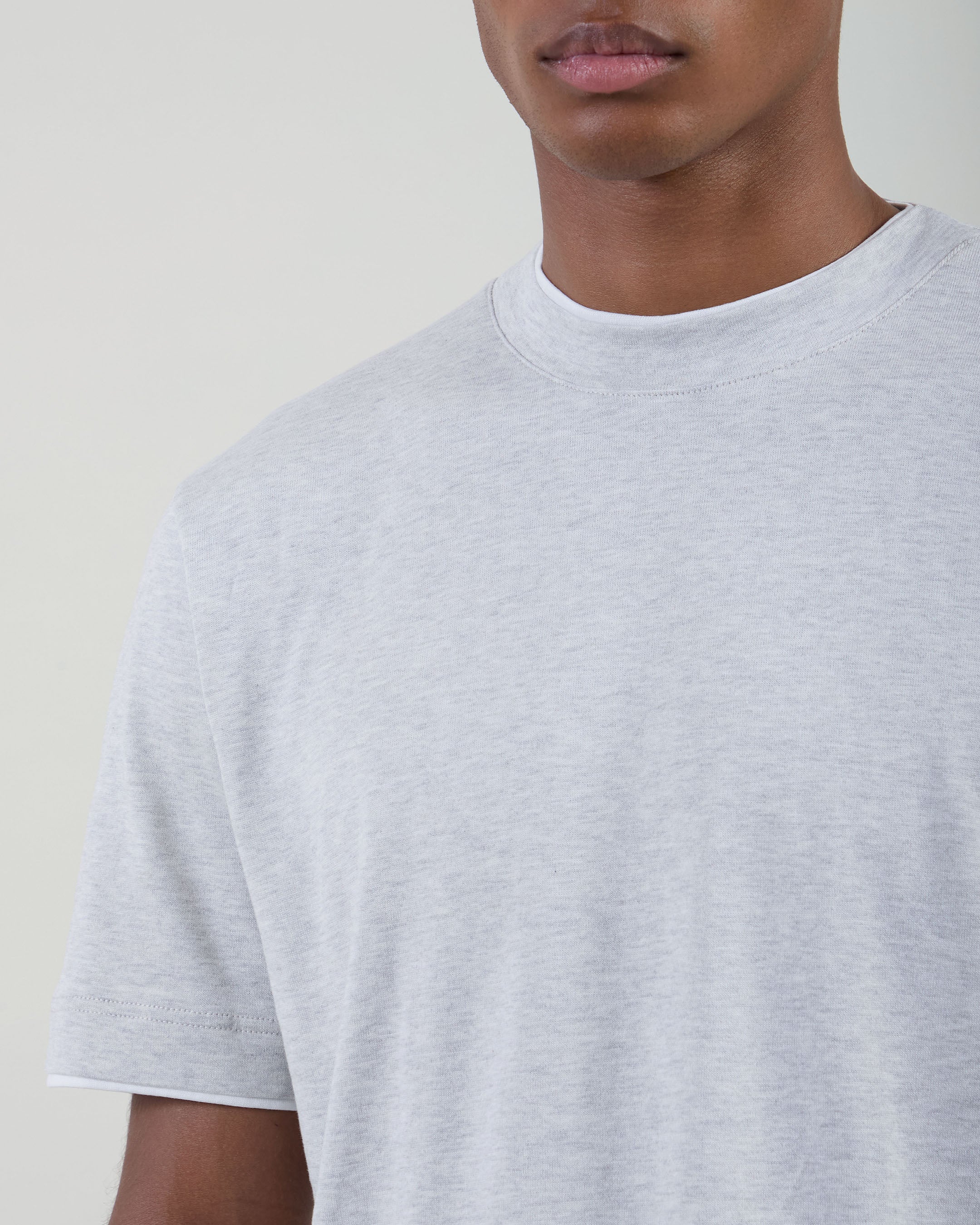 T-SHIRT GIROCOLLO COTONE JERSEY