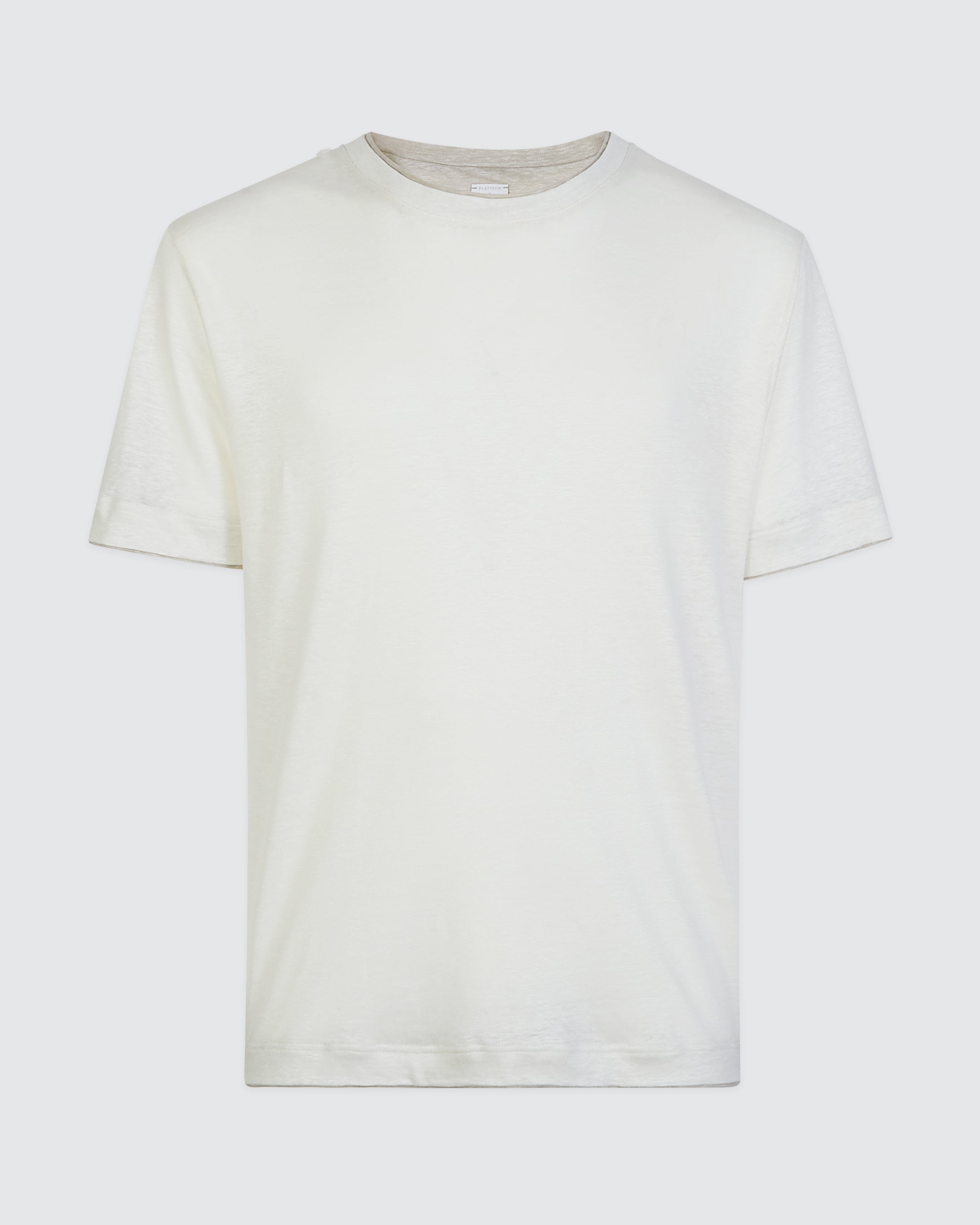 T-SHIRT GIROCOLLO LINO