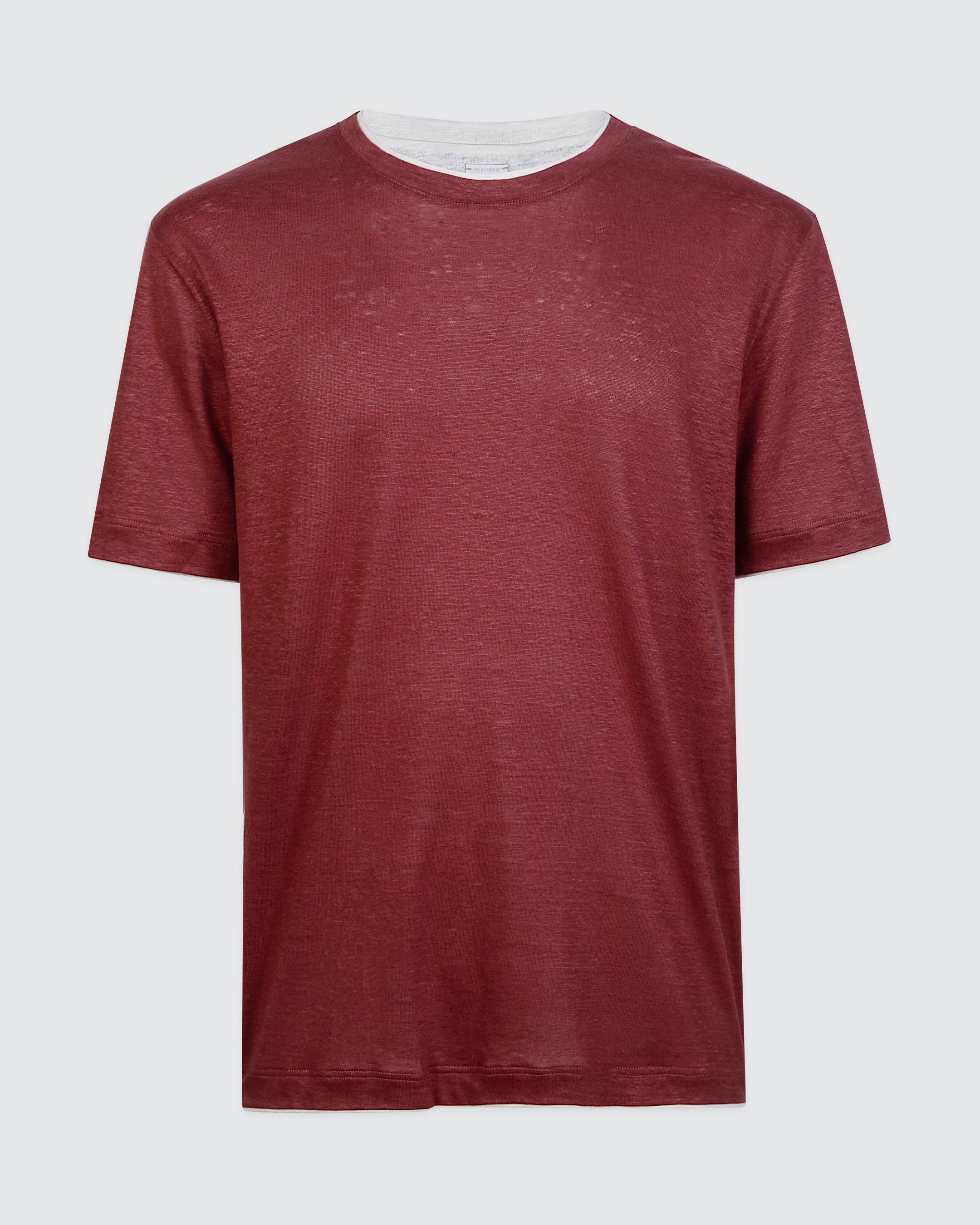 T-SHIRT GIROCOLLO LINO