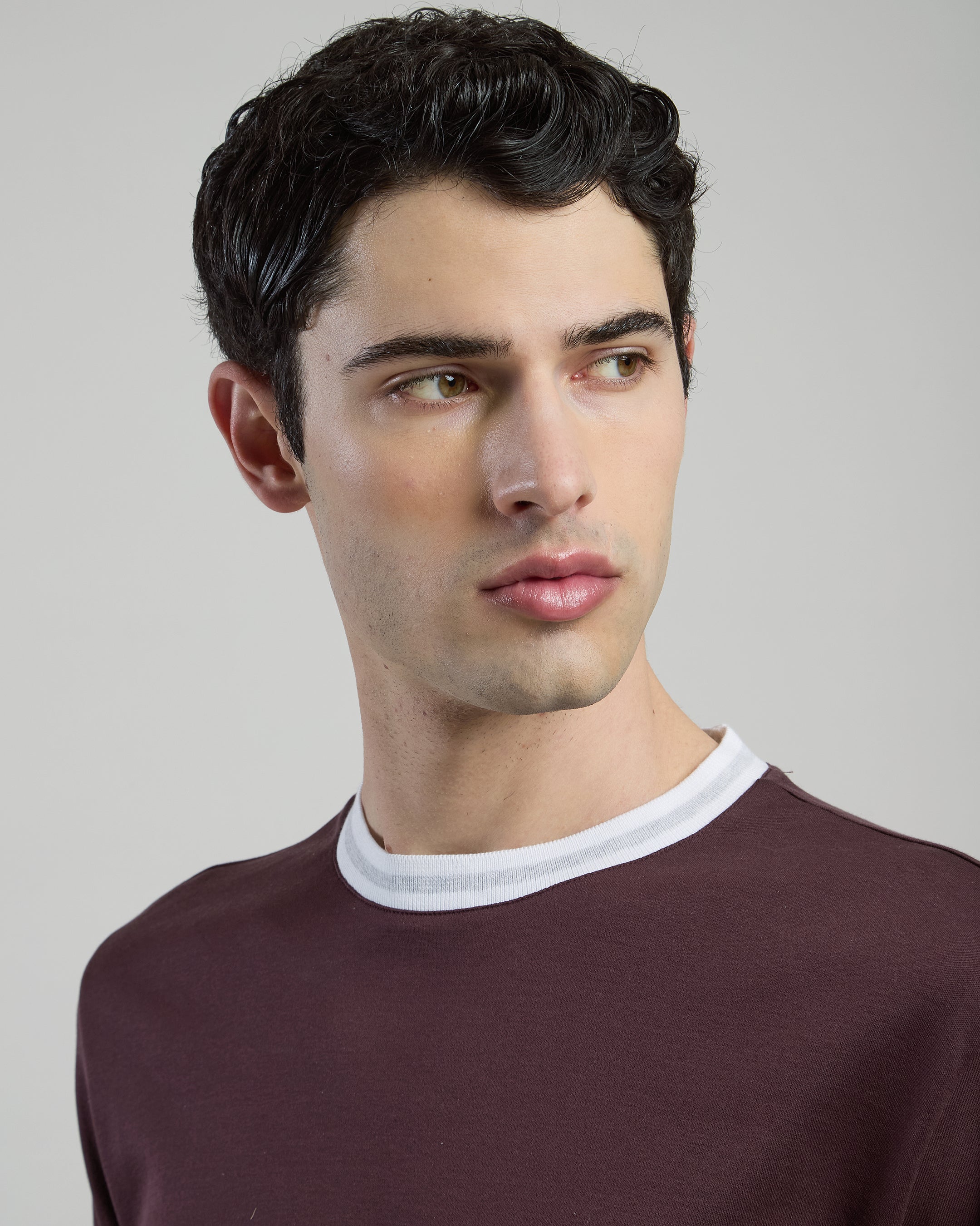 T-SHIRT GIROCOLLO COTONE GIZA INTERLOCK