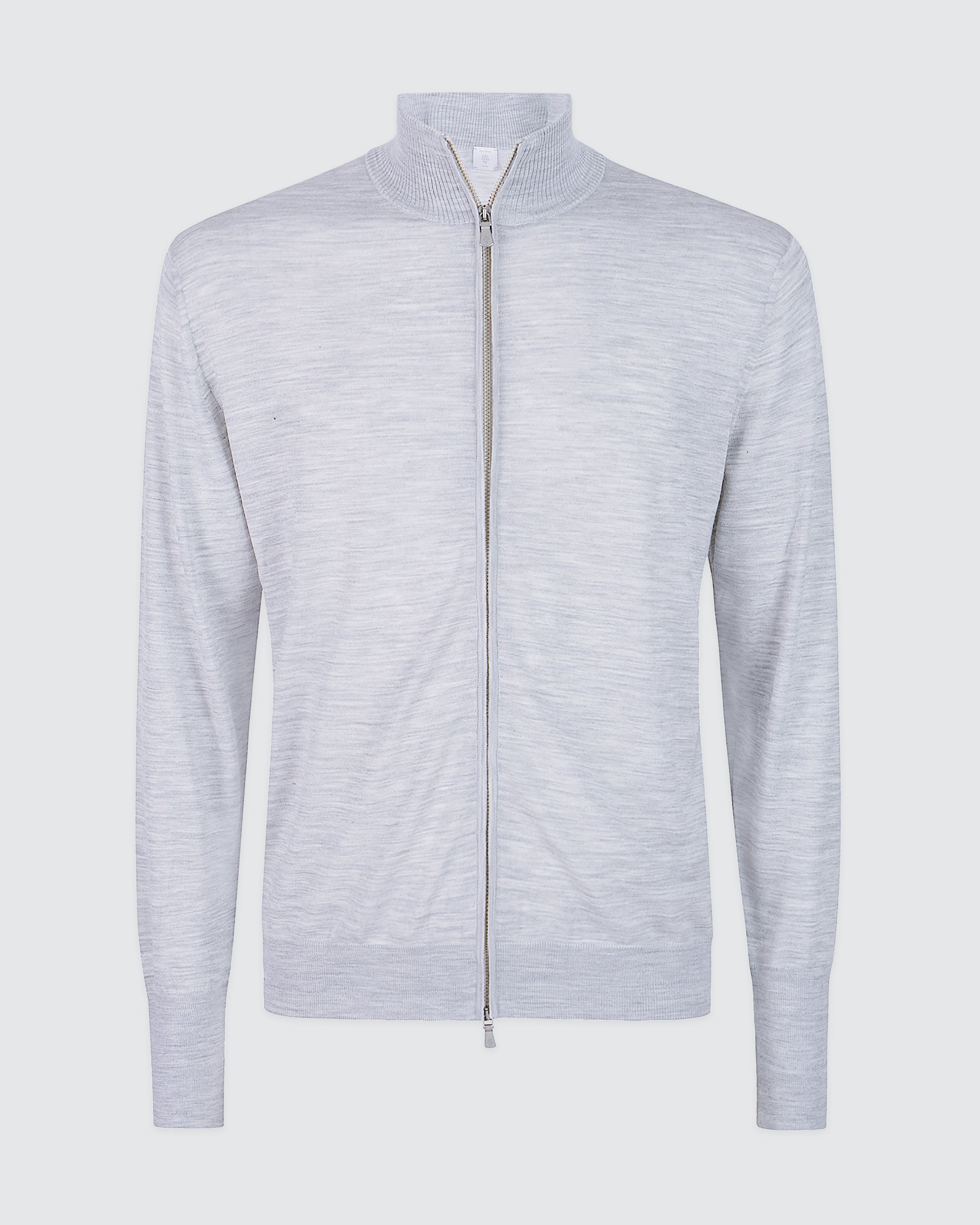 MAGLIA FULL ZIP LANA 14 MICRON