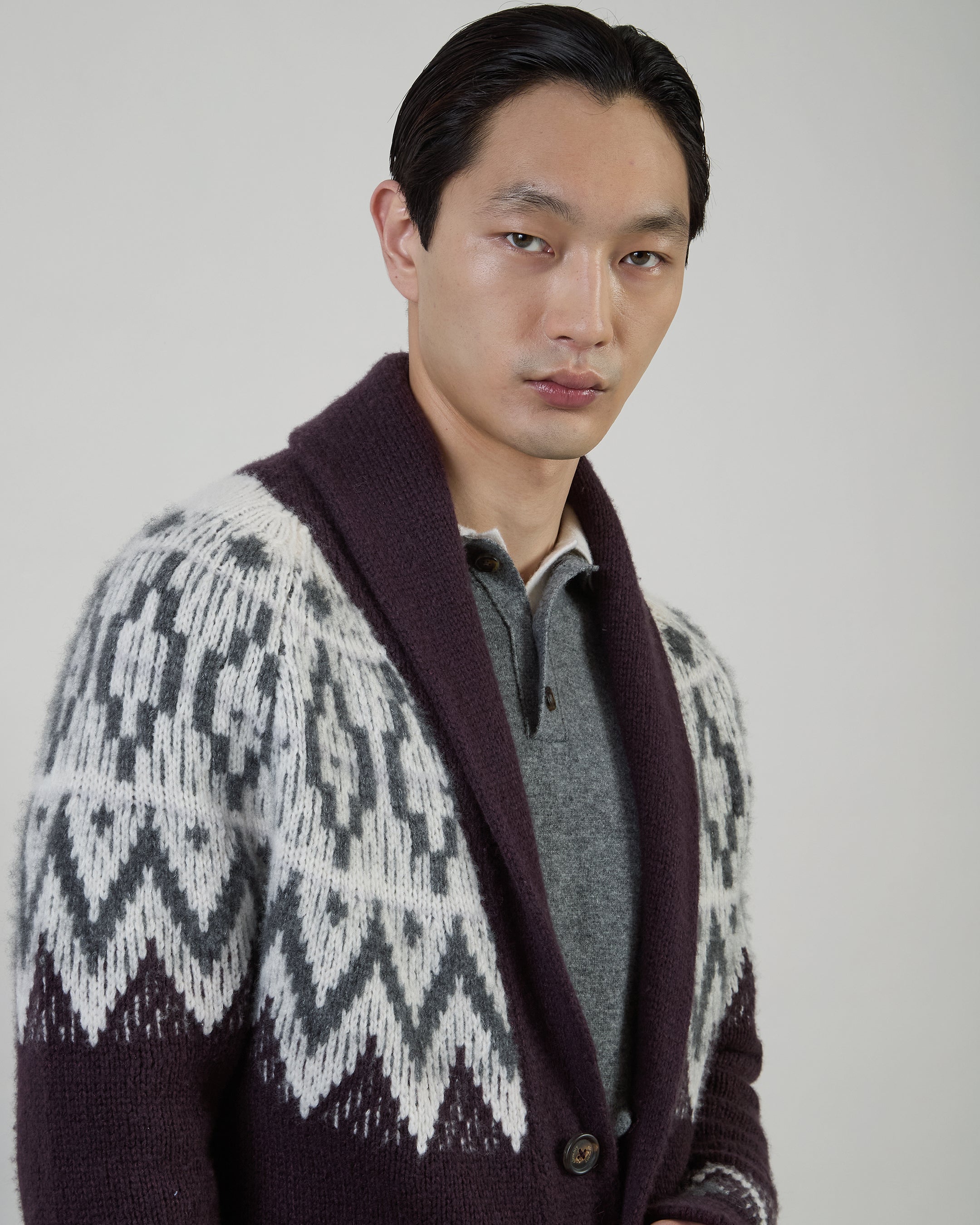 CARDIGAN CASHMERE SETA