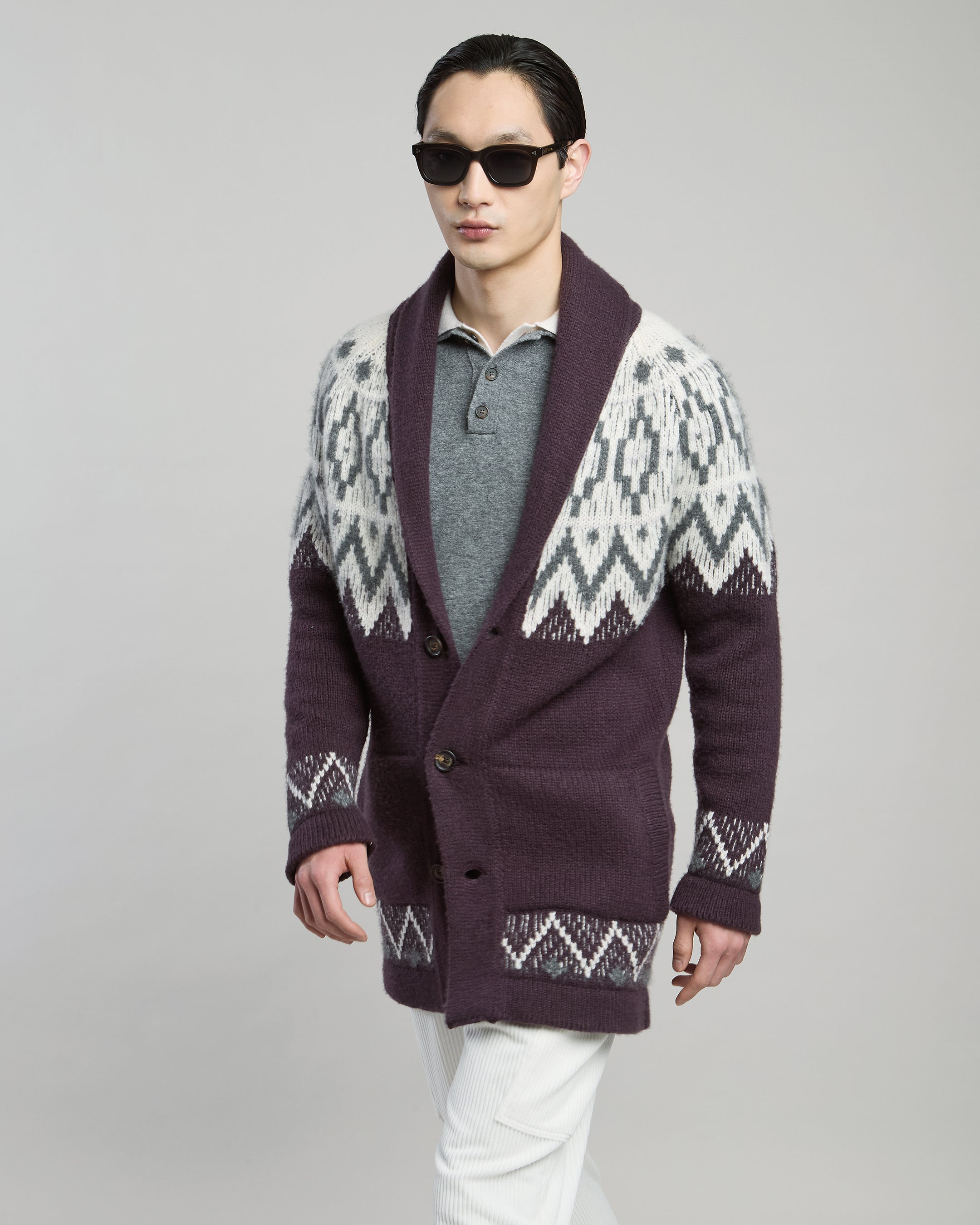 CARDIGAN CASHMERE SETA