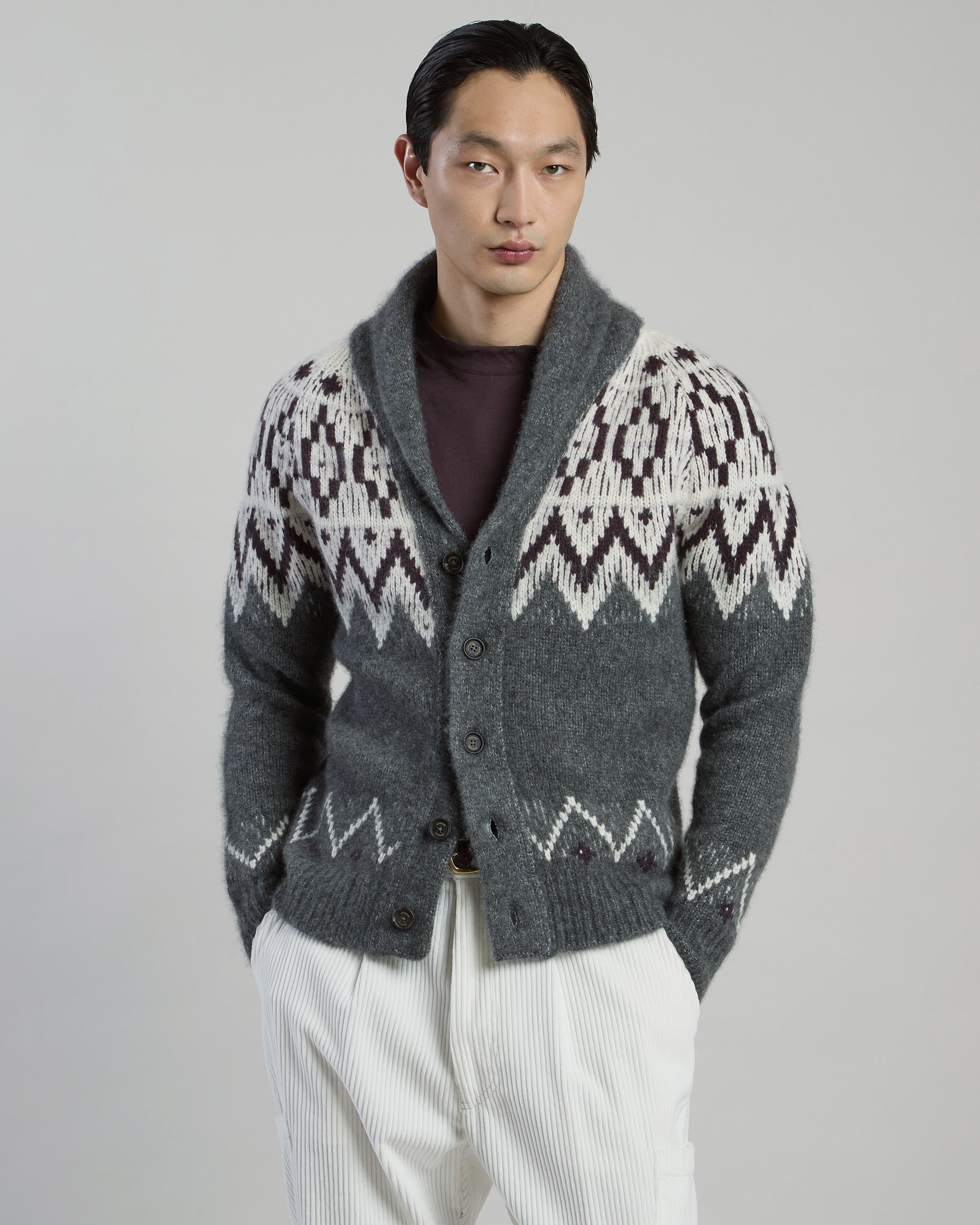 CARDIGAN CASHMERE SETA
