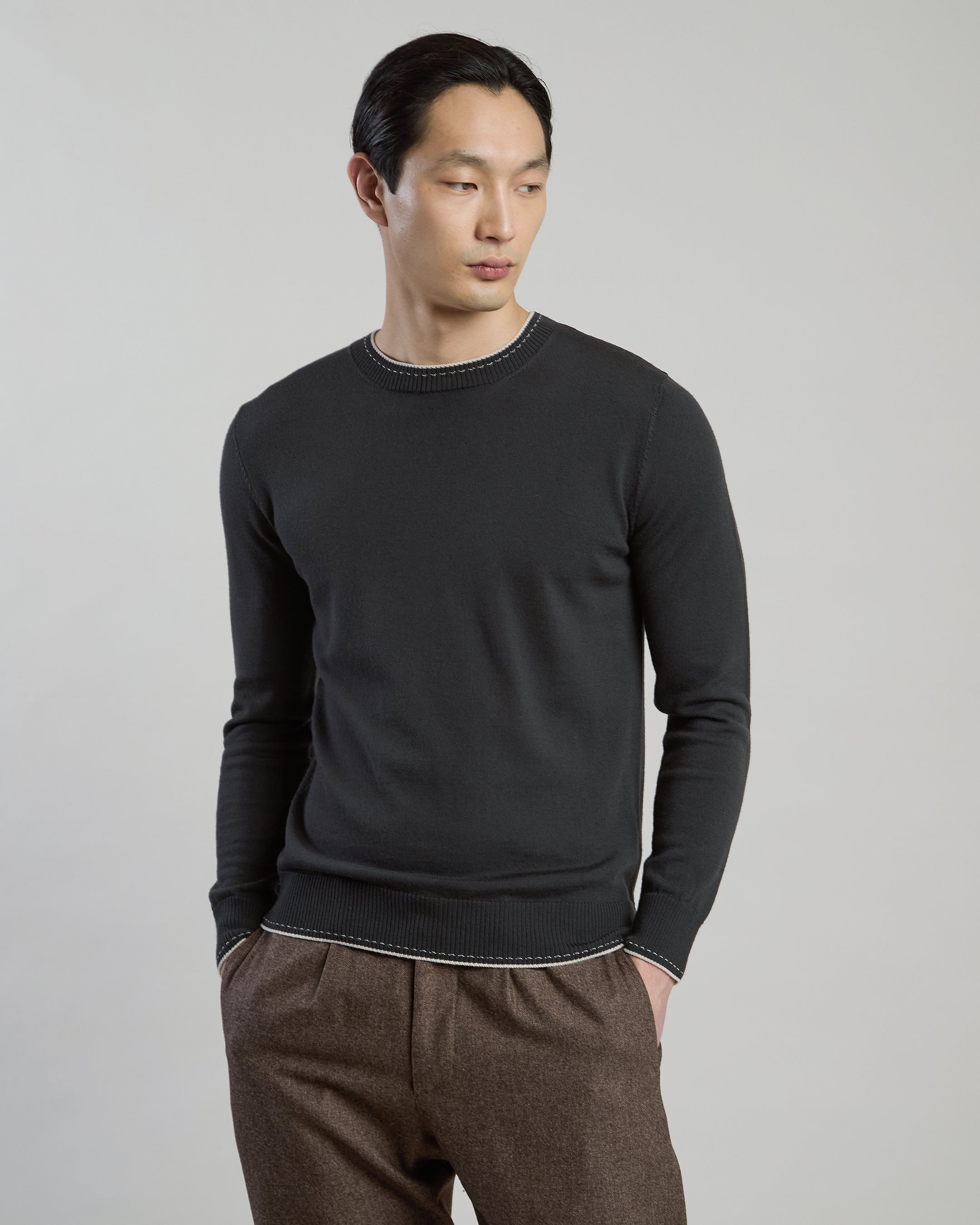 MAGLIA GIROCOLLO LANA