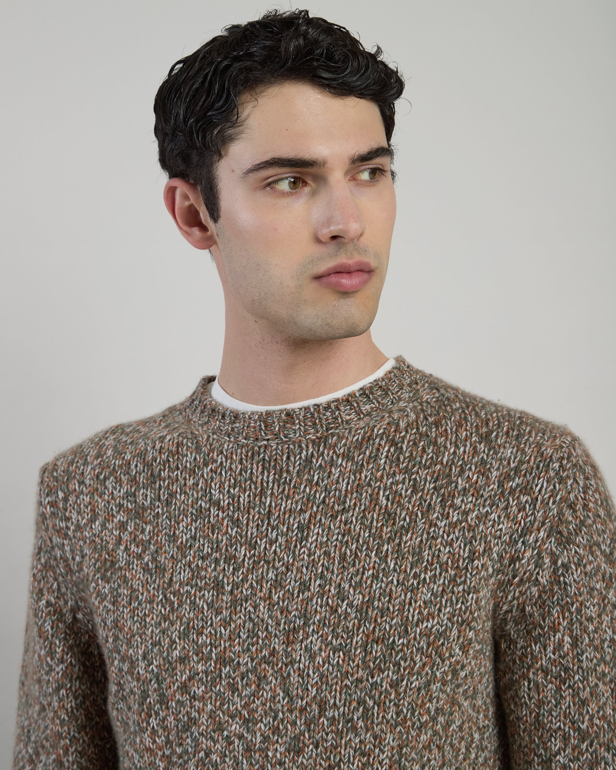 MAGLIA GIROCOLLO CASHMERE MOULINE'