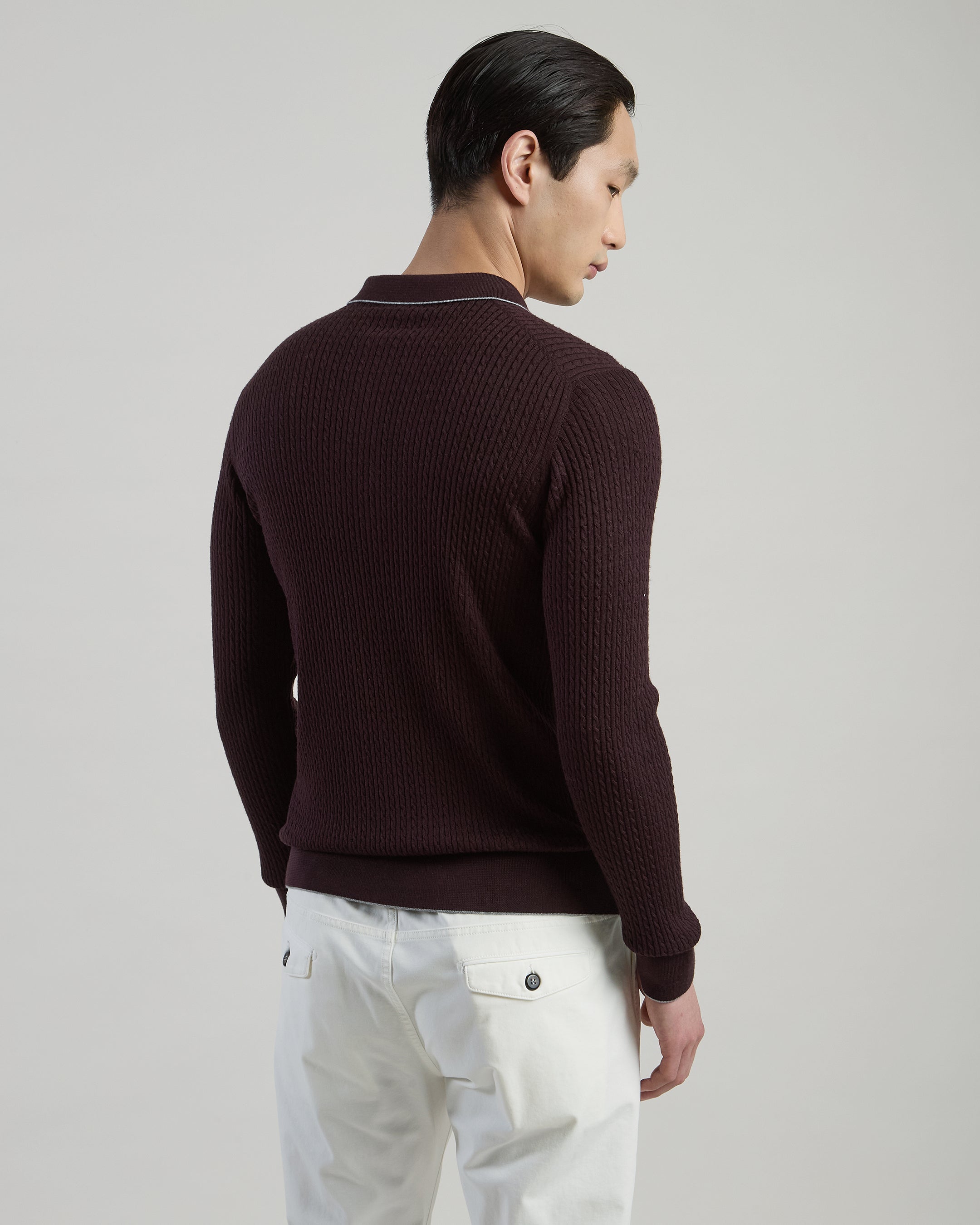 POLO IN MAGLIA MERINOS SETA UNITO