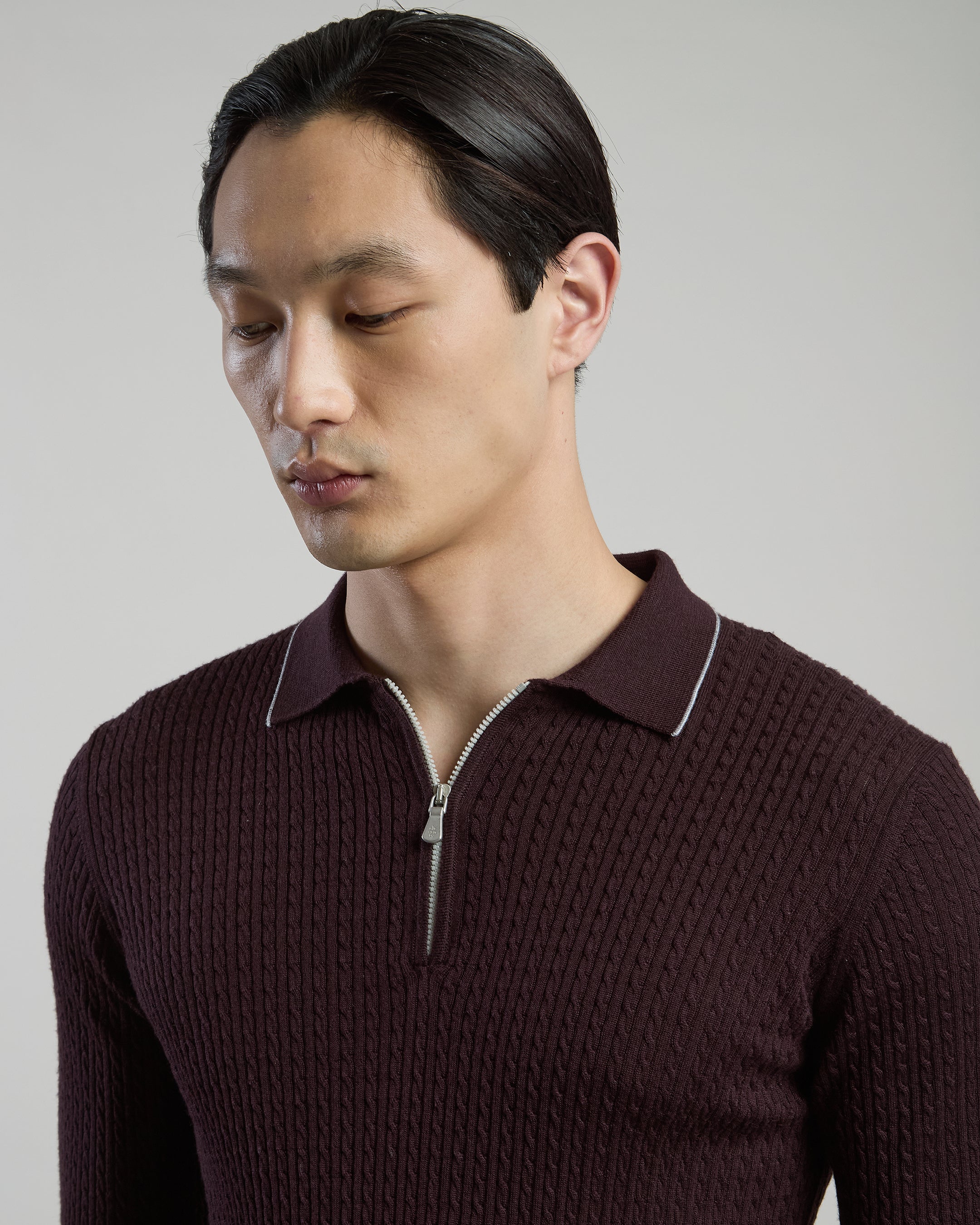 POLO IN MAGLIA MERINOS SETA UNITO
