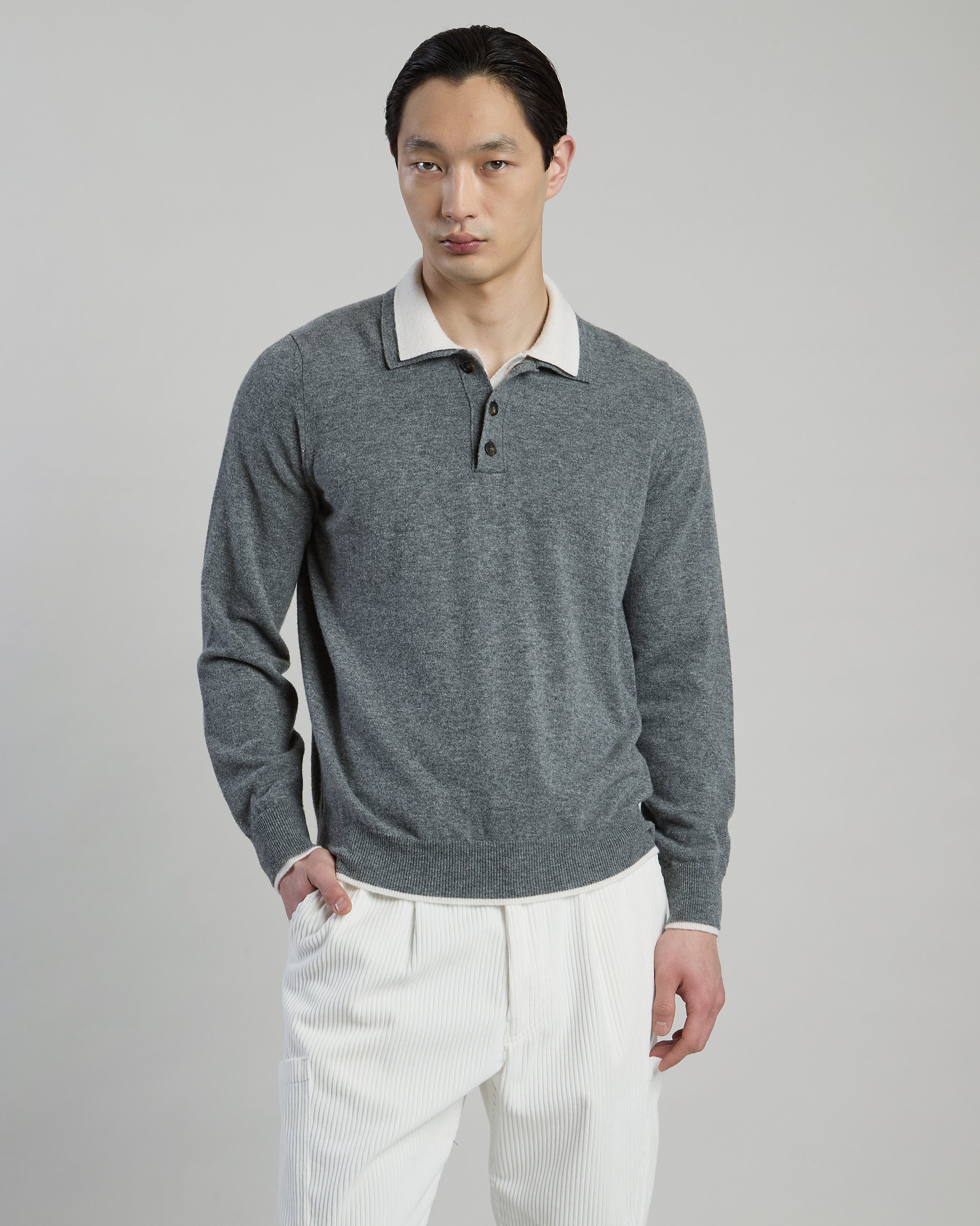 POLO IN MAGLIA LANA CASHMERE