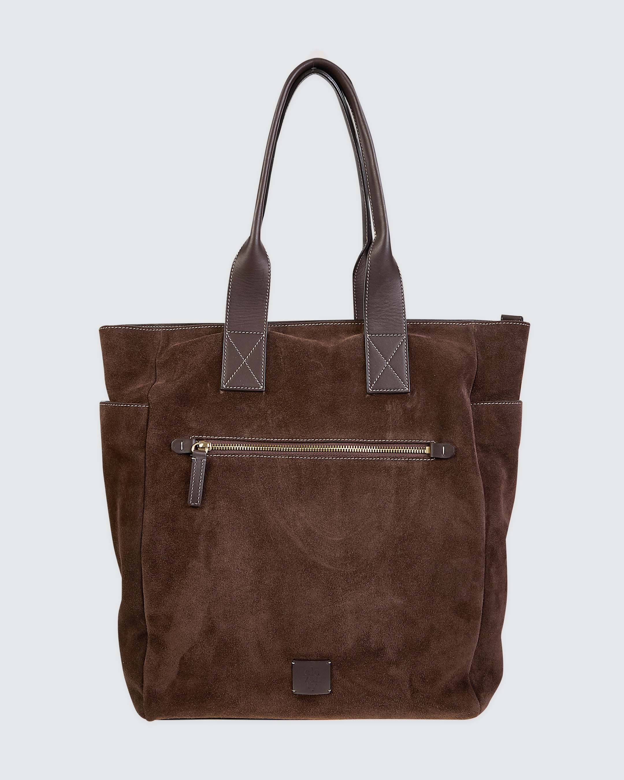 BORSA PELLE SCAMOSCIATA E VITELLO PIENO FIORE