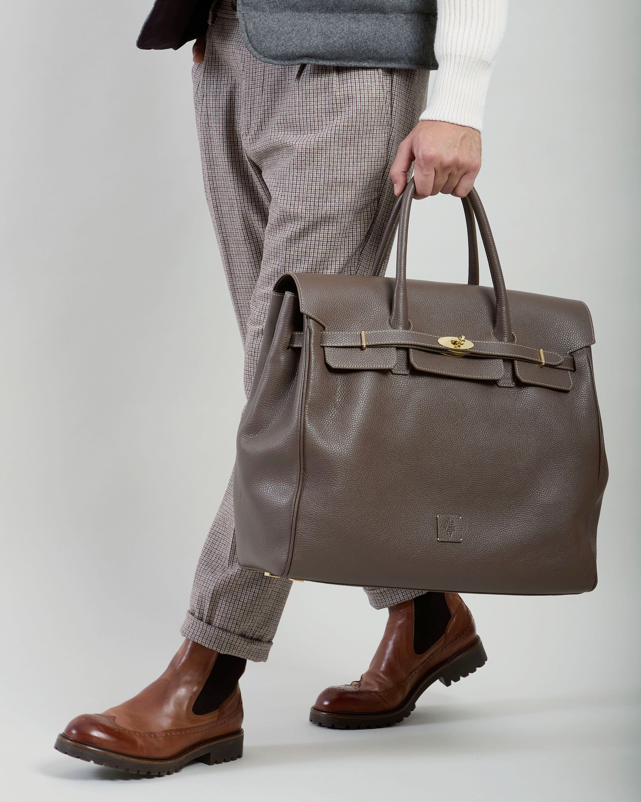 BORSA PELLE STAMPATA