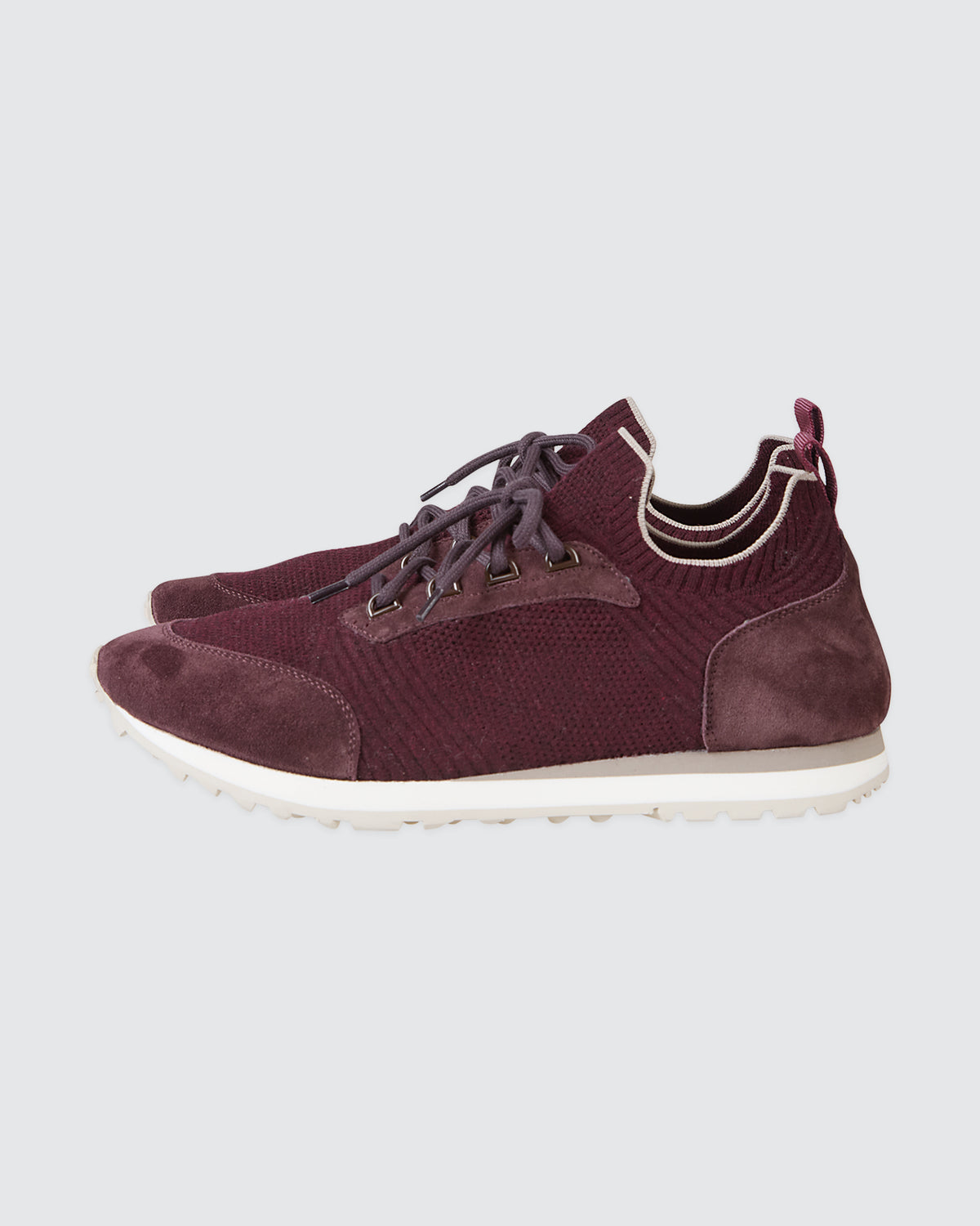SCARPA MAGLIA IN LANA E PELLE VITELLO