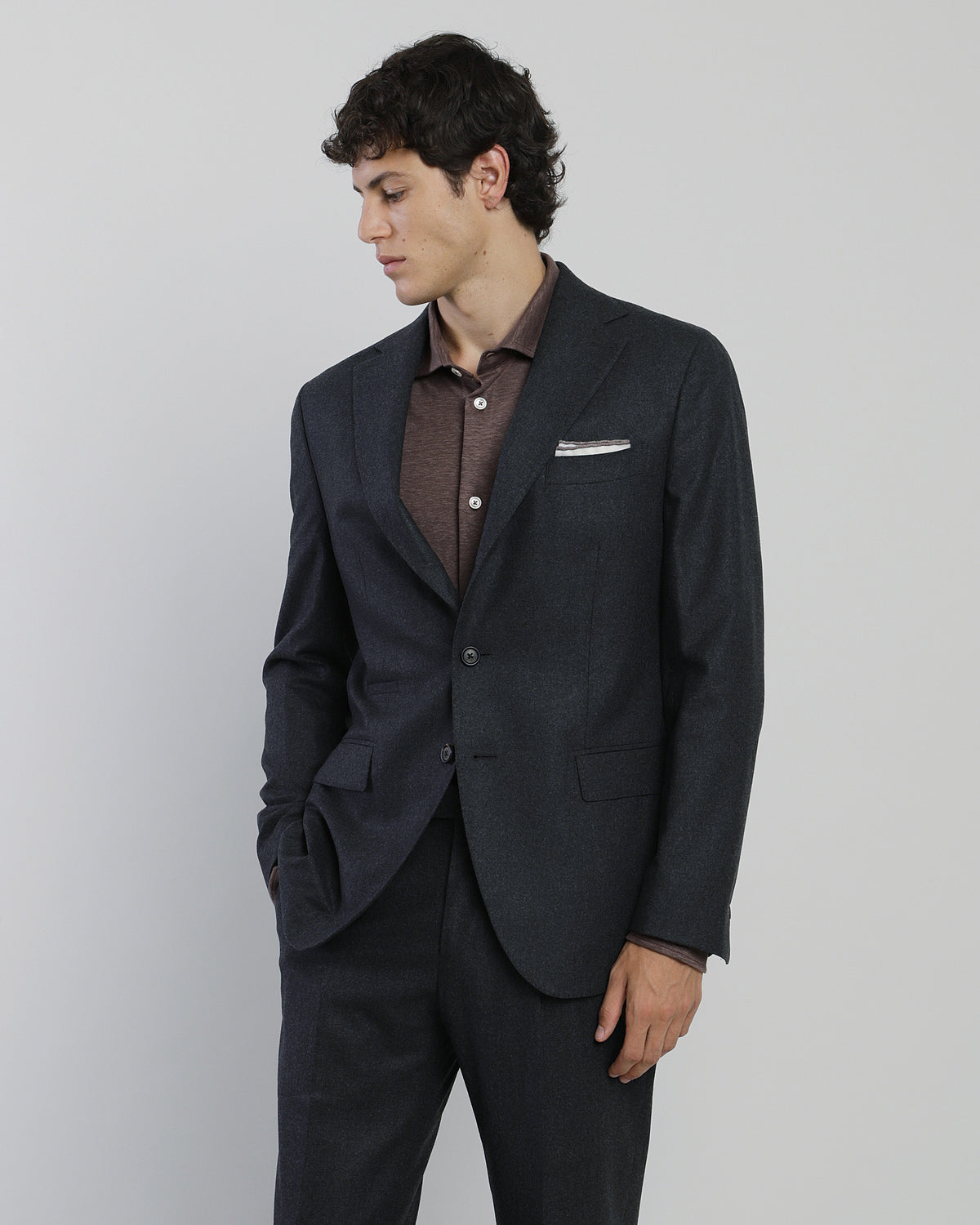 ABITO MONOPETTO LANA SETA CASHMERE