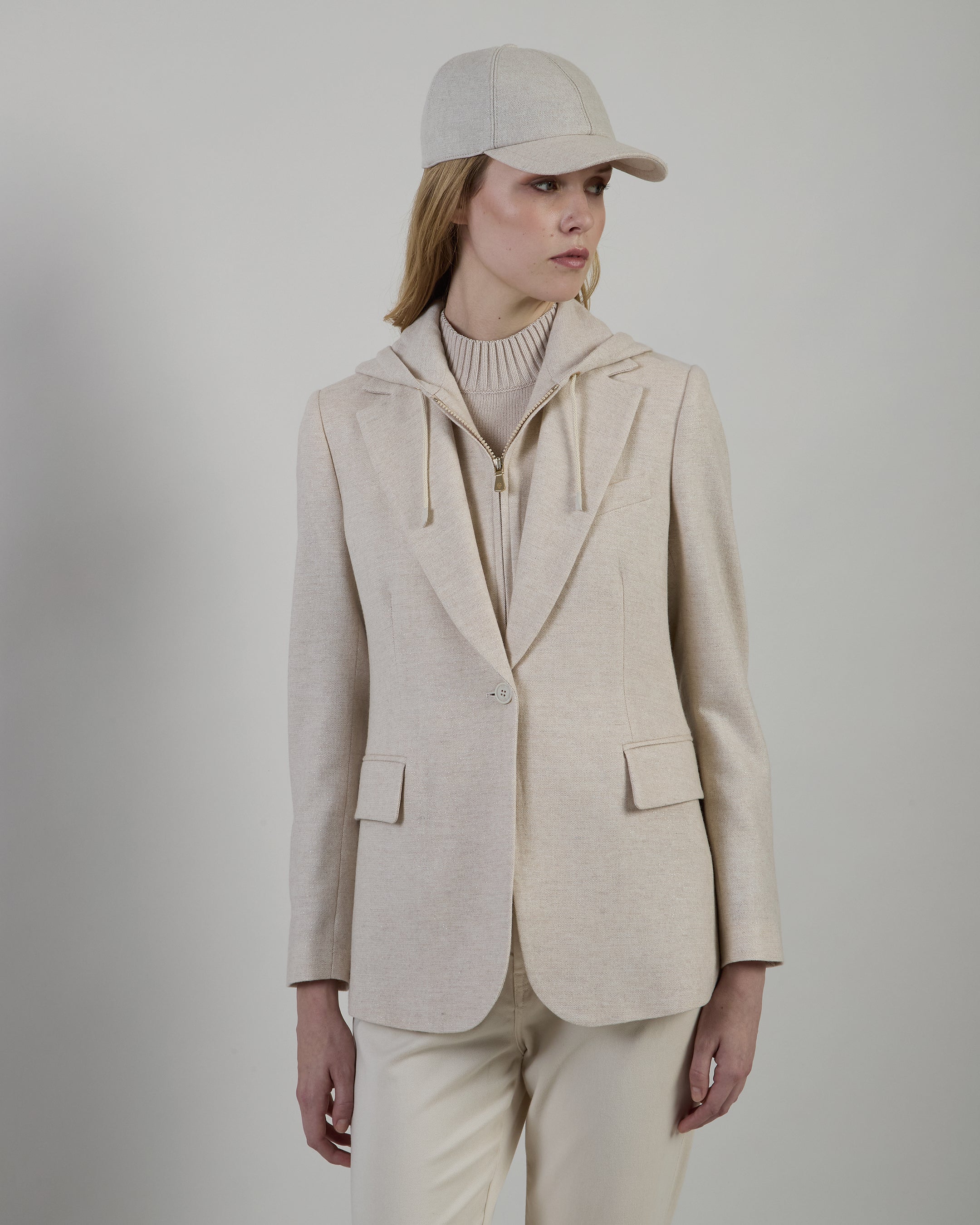 GIACCA CON PETTORINA LANA CASHMERE