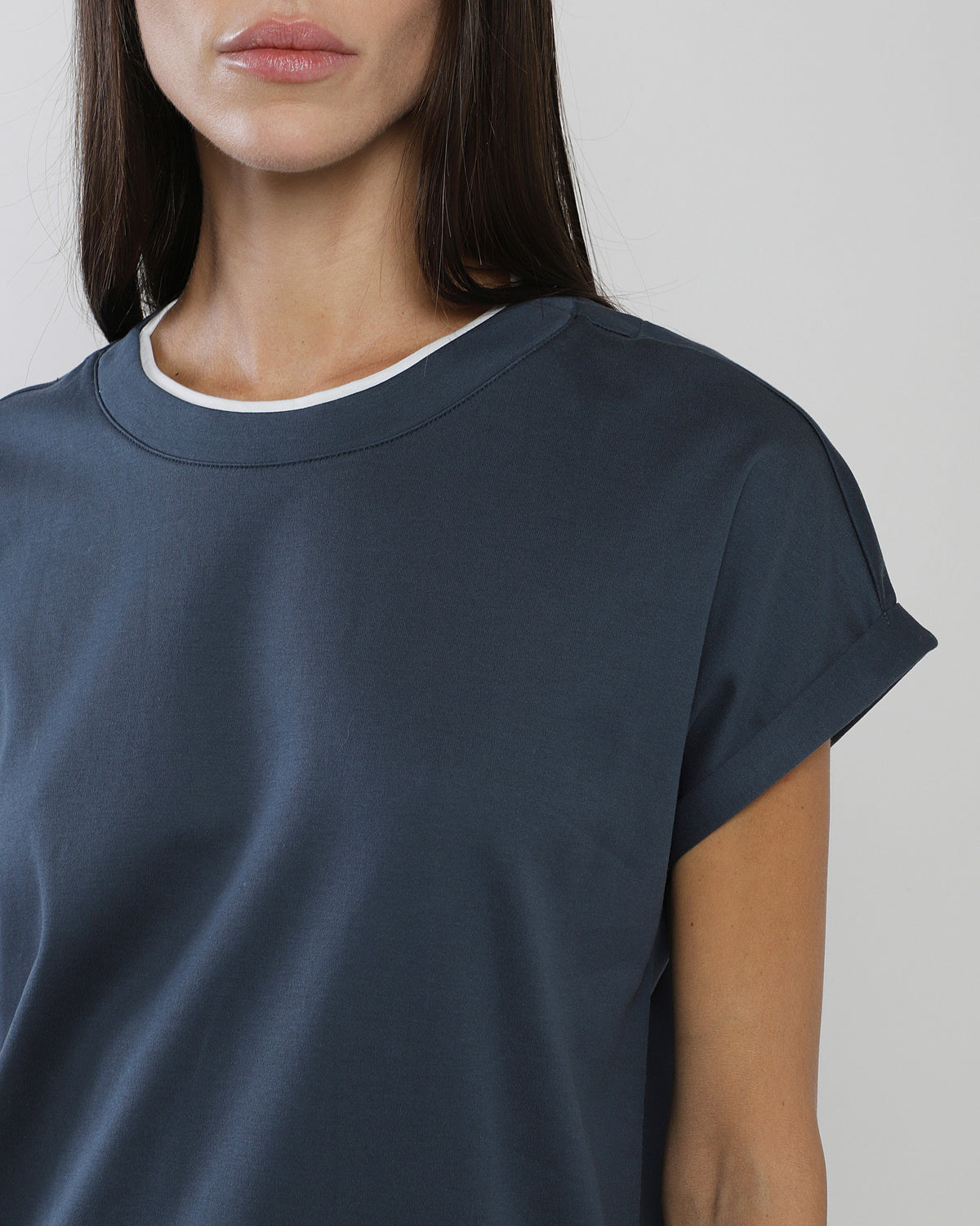 T-SHIRT GIROCOLLO COTONE