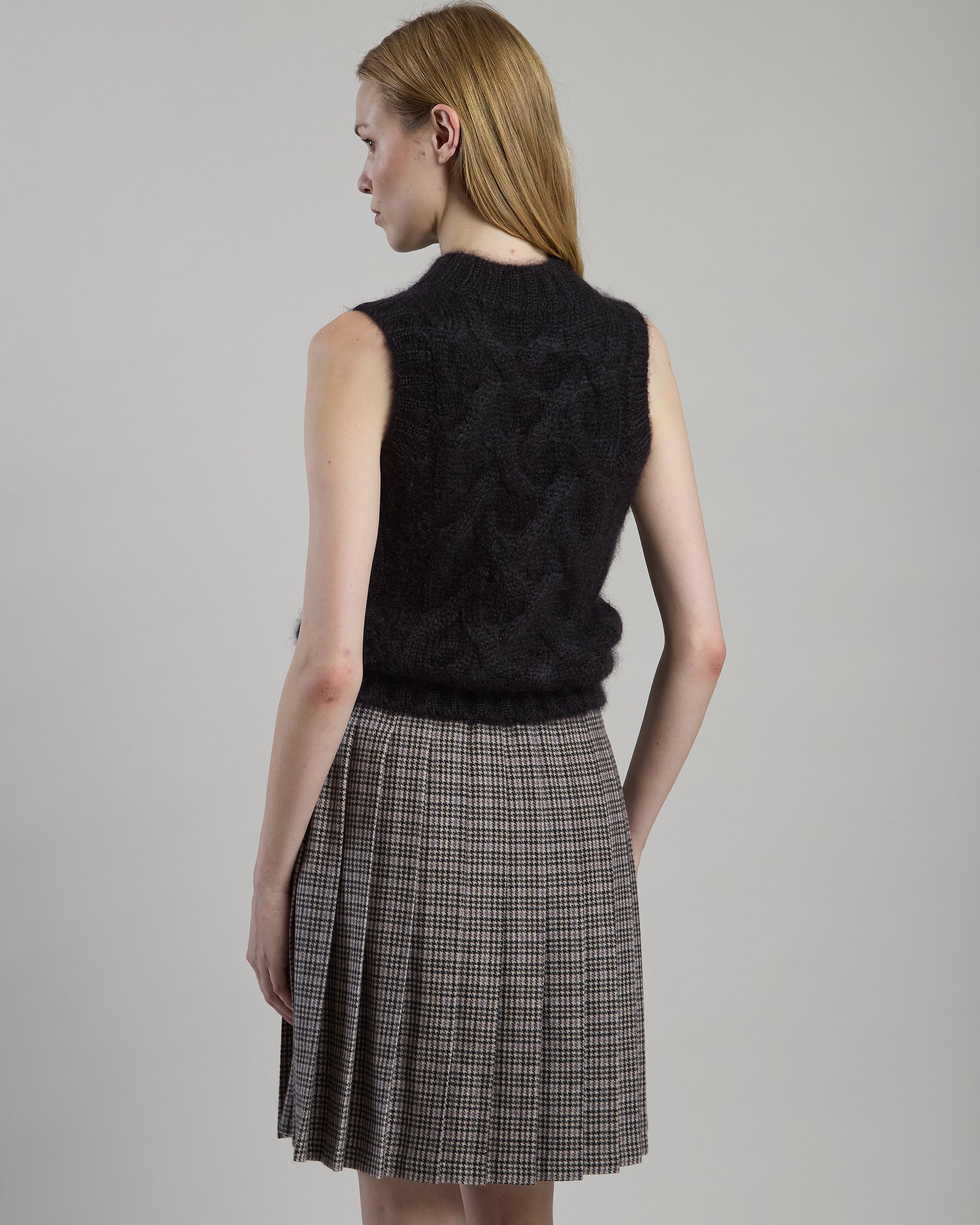 MAGLIA SMANICATA KID MOHAIR SETA
