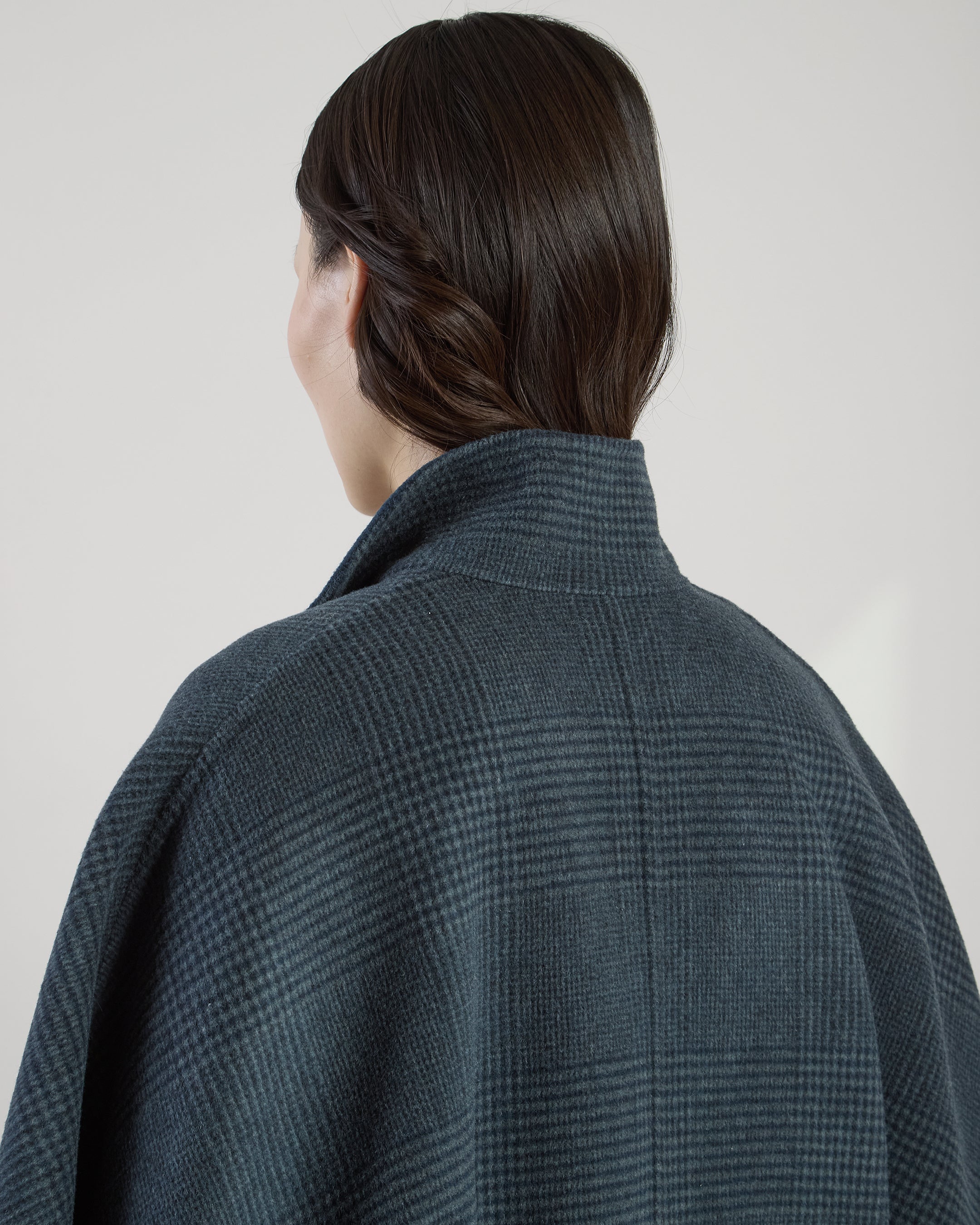 CAPPOTTO MONOPETTO REVERSIBILE LANA CASHMERE GALLES