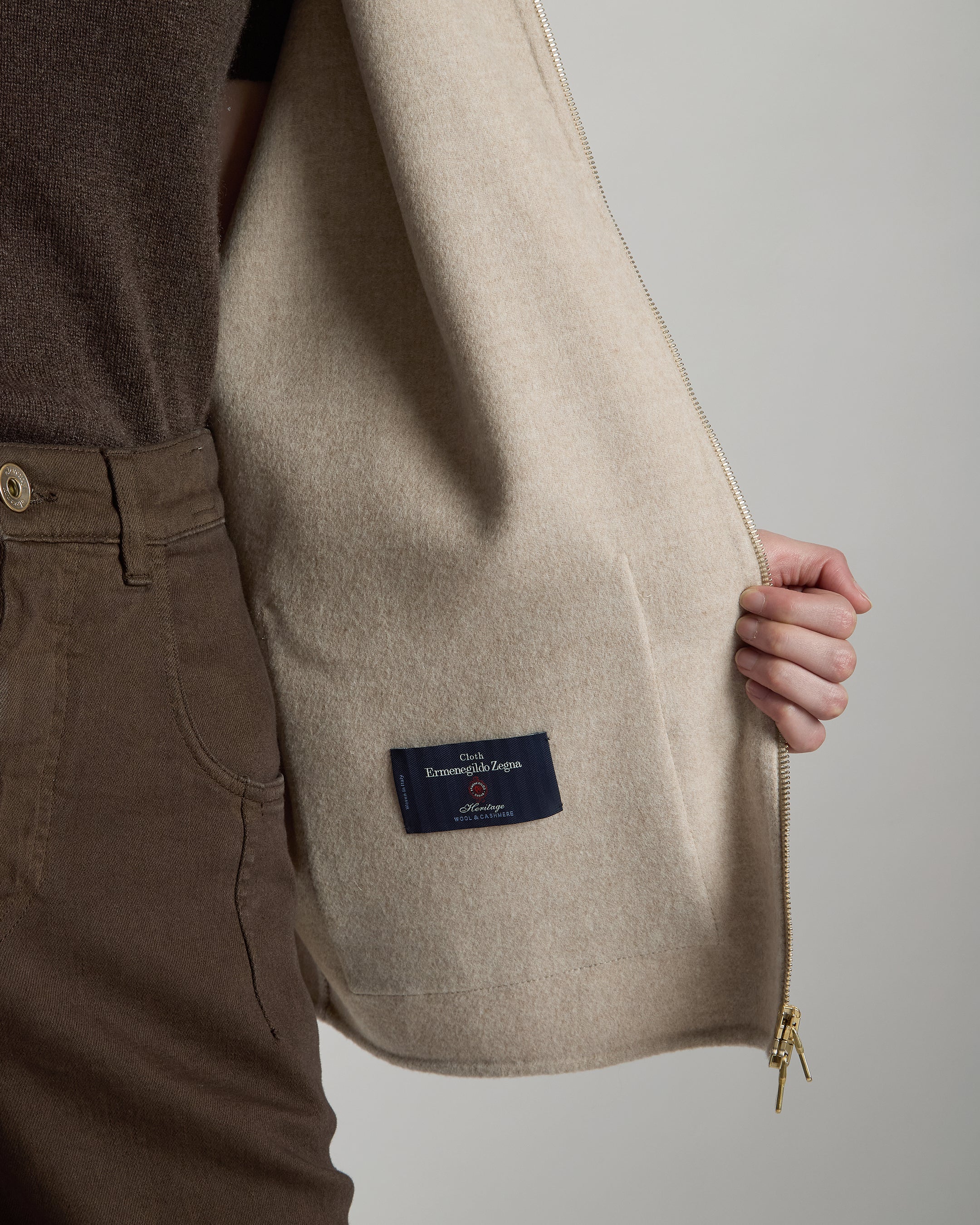 CAPPOTTO MONOPETTO REVERSIBILE LANA CASHMERE