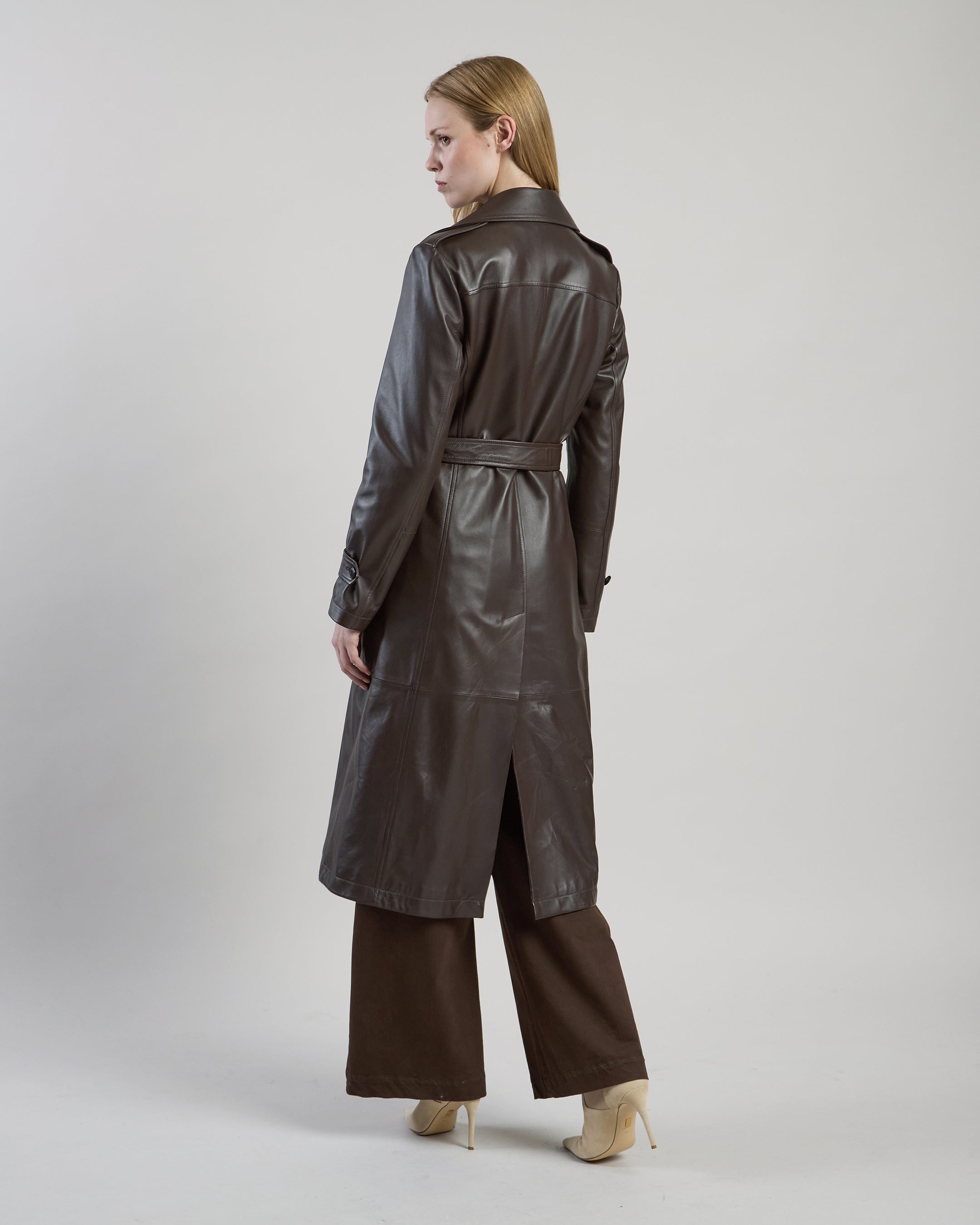 TRENCH IN PELLE NAPPA